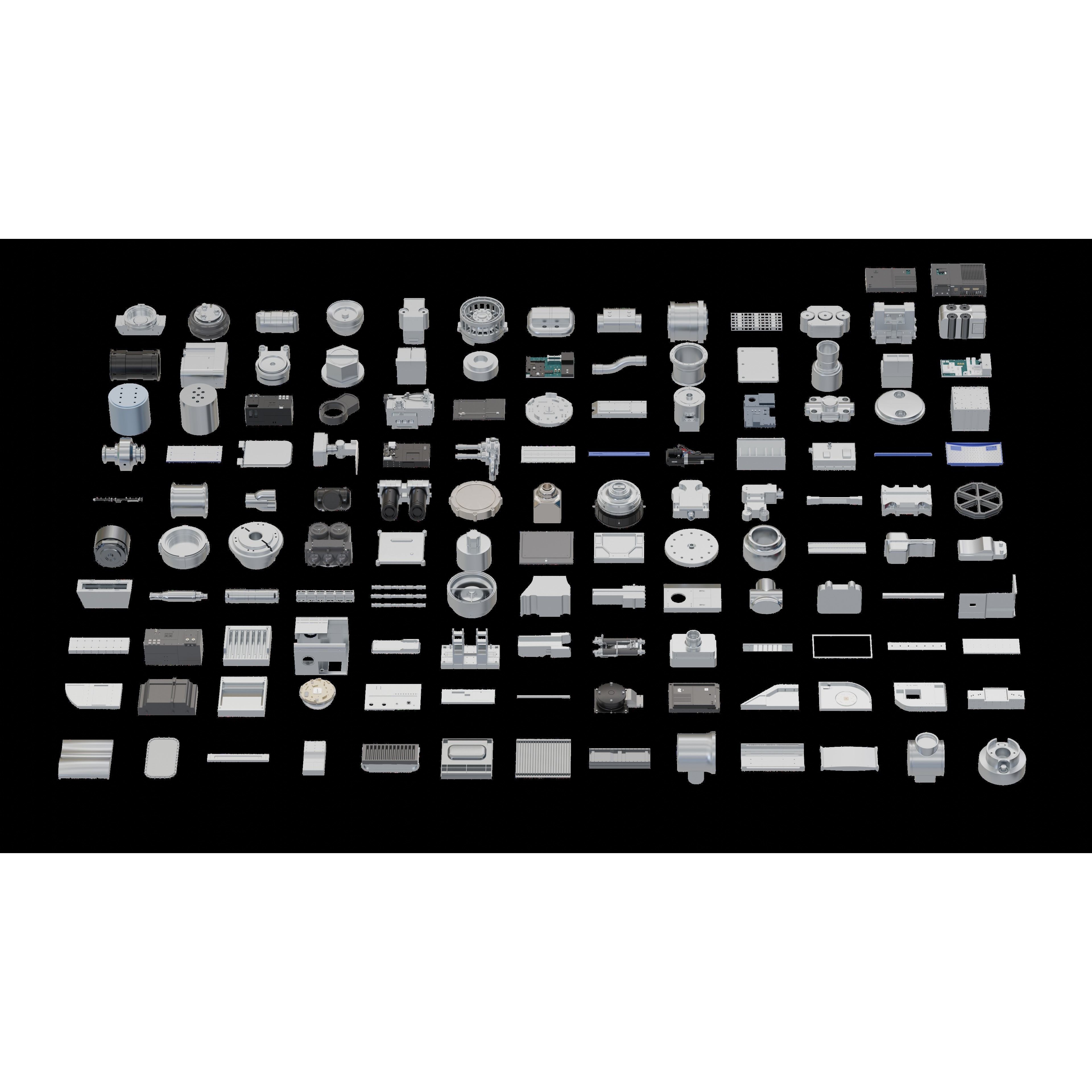 SCIFI Kitbash - High-Poly 3D Model - View 4