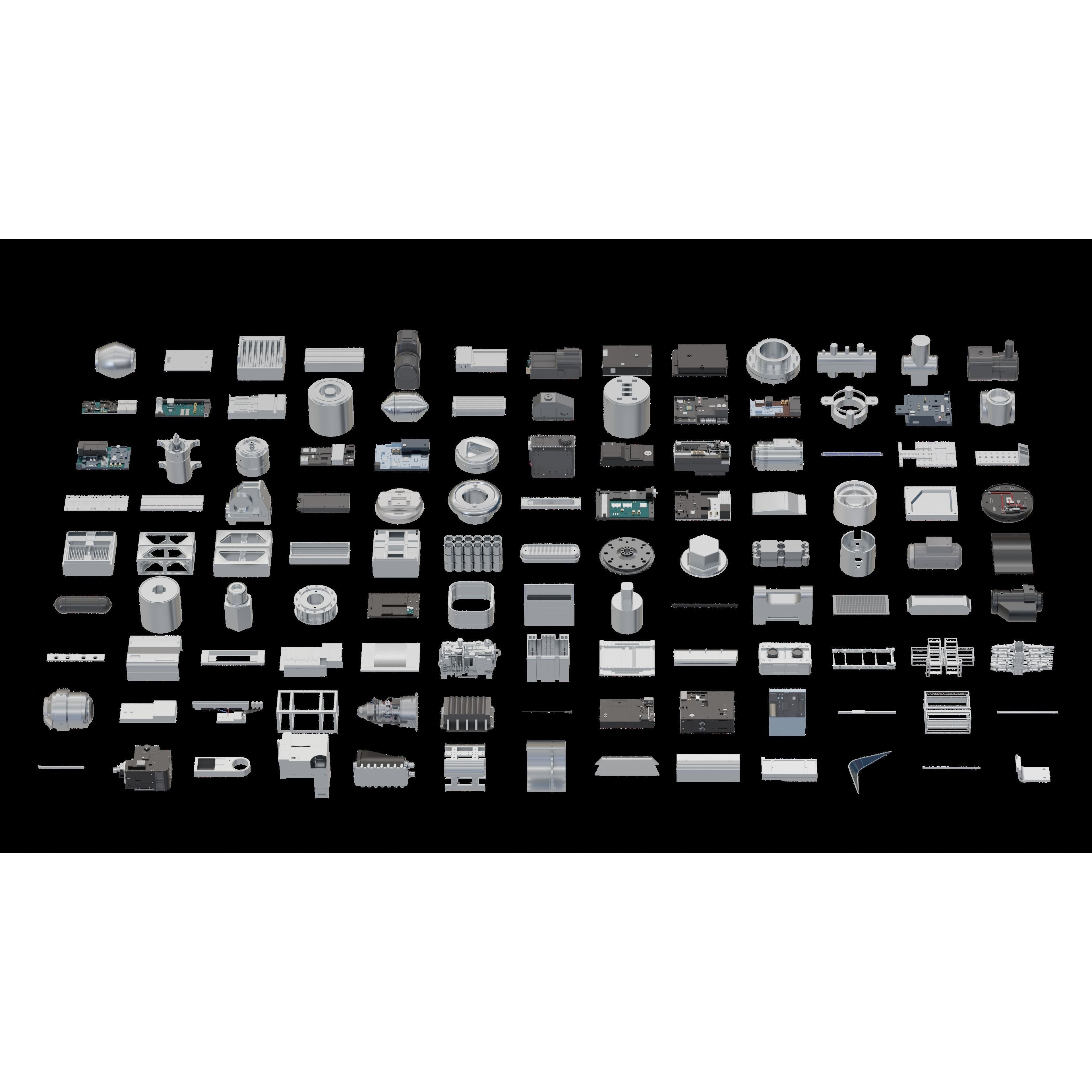 SCIFI Kitbash - High-Poly 3D Model - View 6