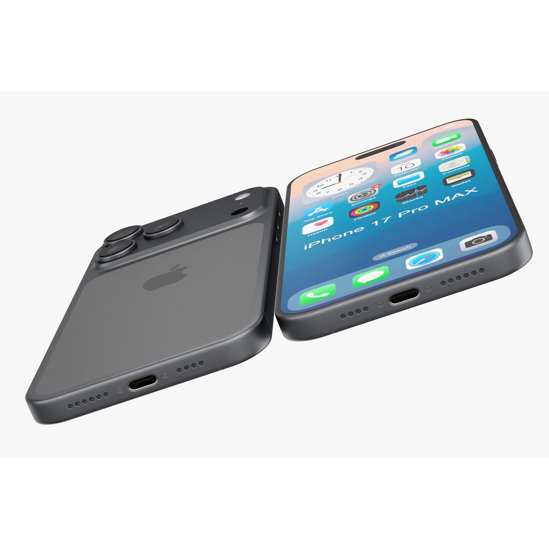 Apple iPhone 17 3D Model – Realistic PBR Asset, Multiple Formats - View 13