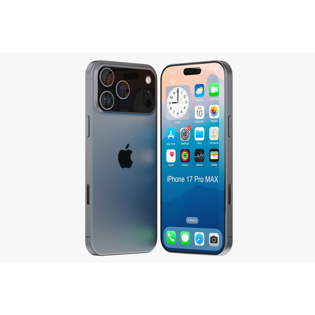 Apple iPhone 17 3D Model – Realistic PBR Asset, Multiple Formats - View 25