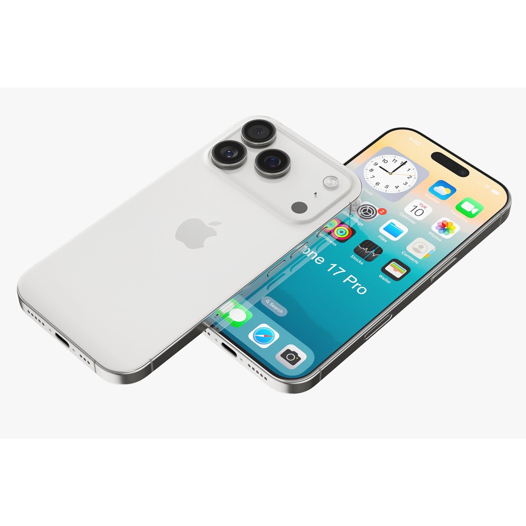 Apple iPhone 17 3D Model – Realistic PBR Asset, Multiple Formats - View 33