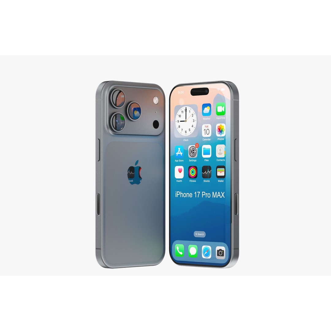 Apple iPhone 17 3D Model – Realistic PBR Asset, Multiple Formats - View 36