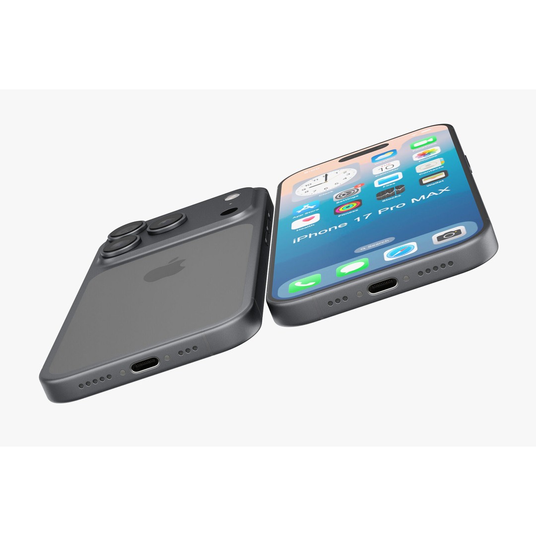 Apple iPhone 17 3D Model – Realistic PBR Asset, Multiple Formats - View 38