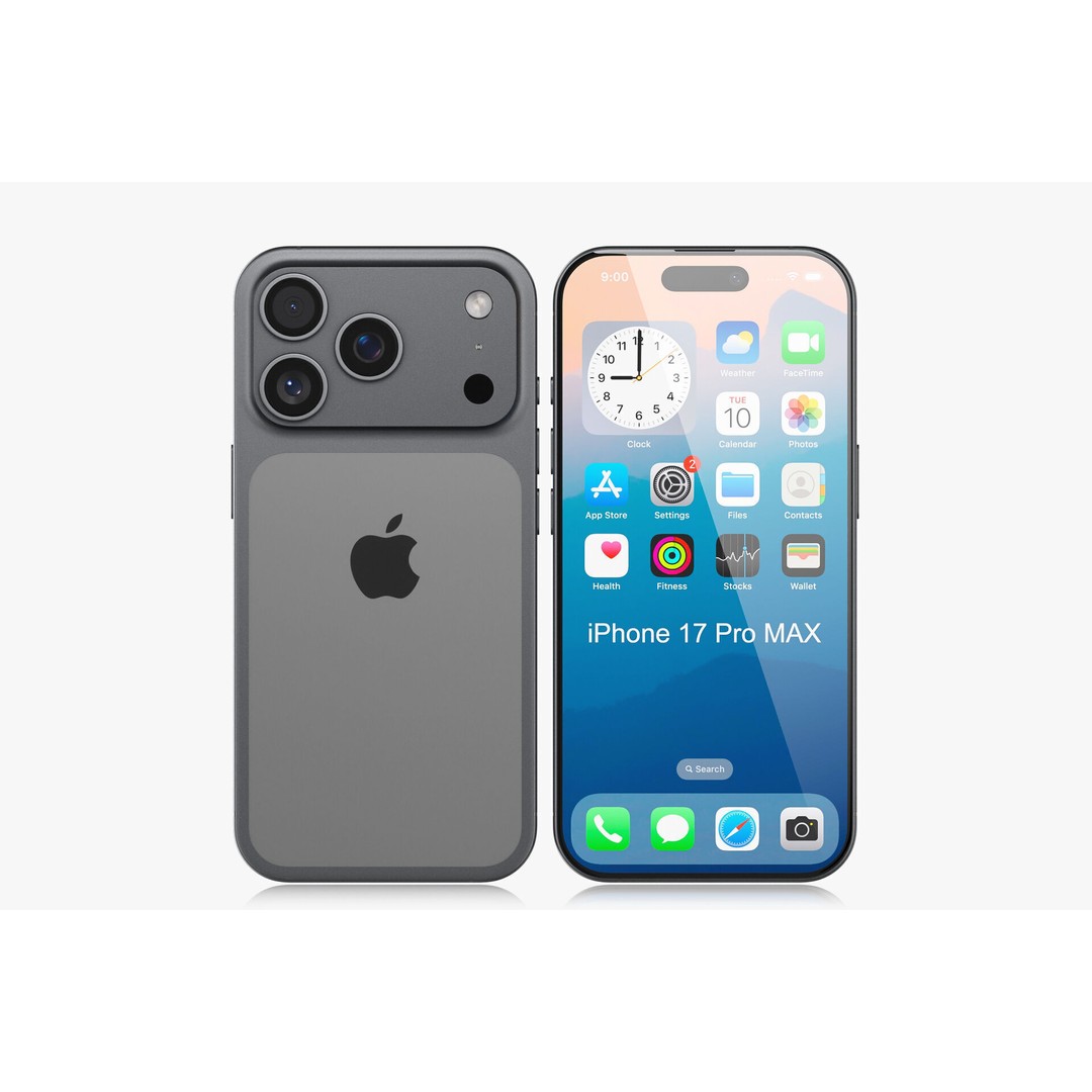 Apple iPhone 17 3D Model – Realistic PBR Asset, Multiple Formats - View 39