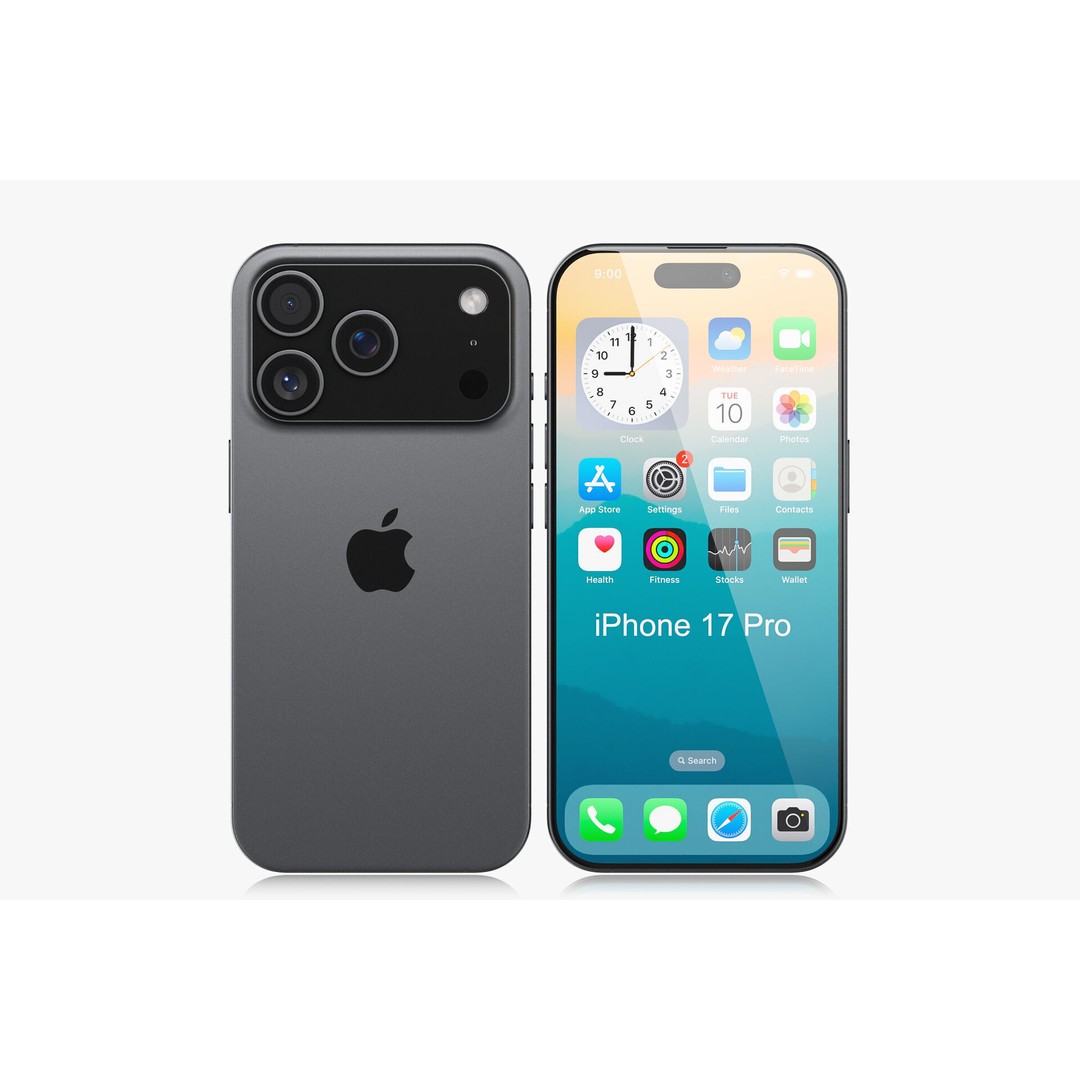 Apple iPhone 17 3D Model – Realistic PBR Asset, Multiple Formats - View 48