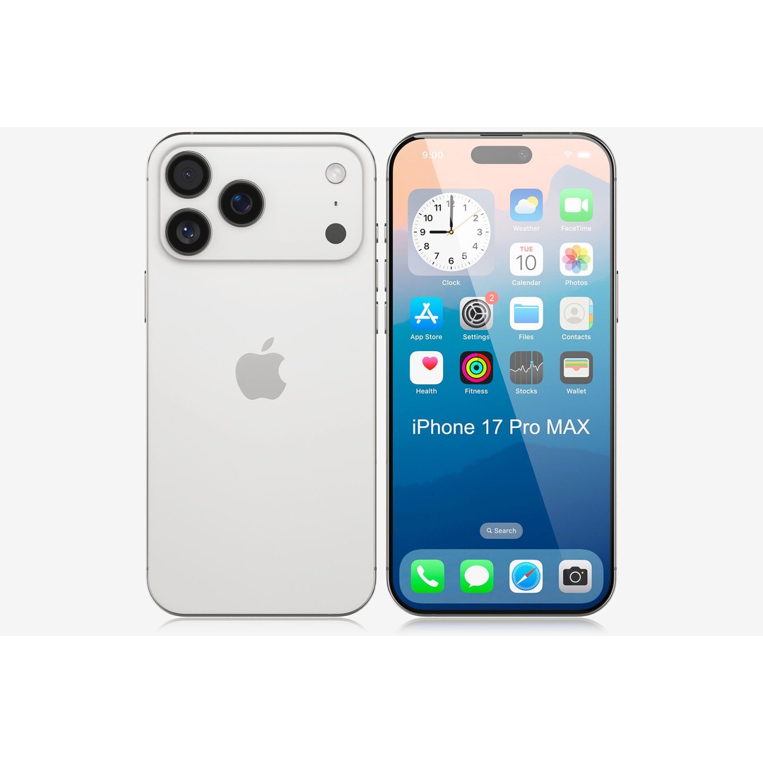 Apple iPhone 17 3D Model – Realistic PBR Asset, Multiple Formats - View 7