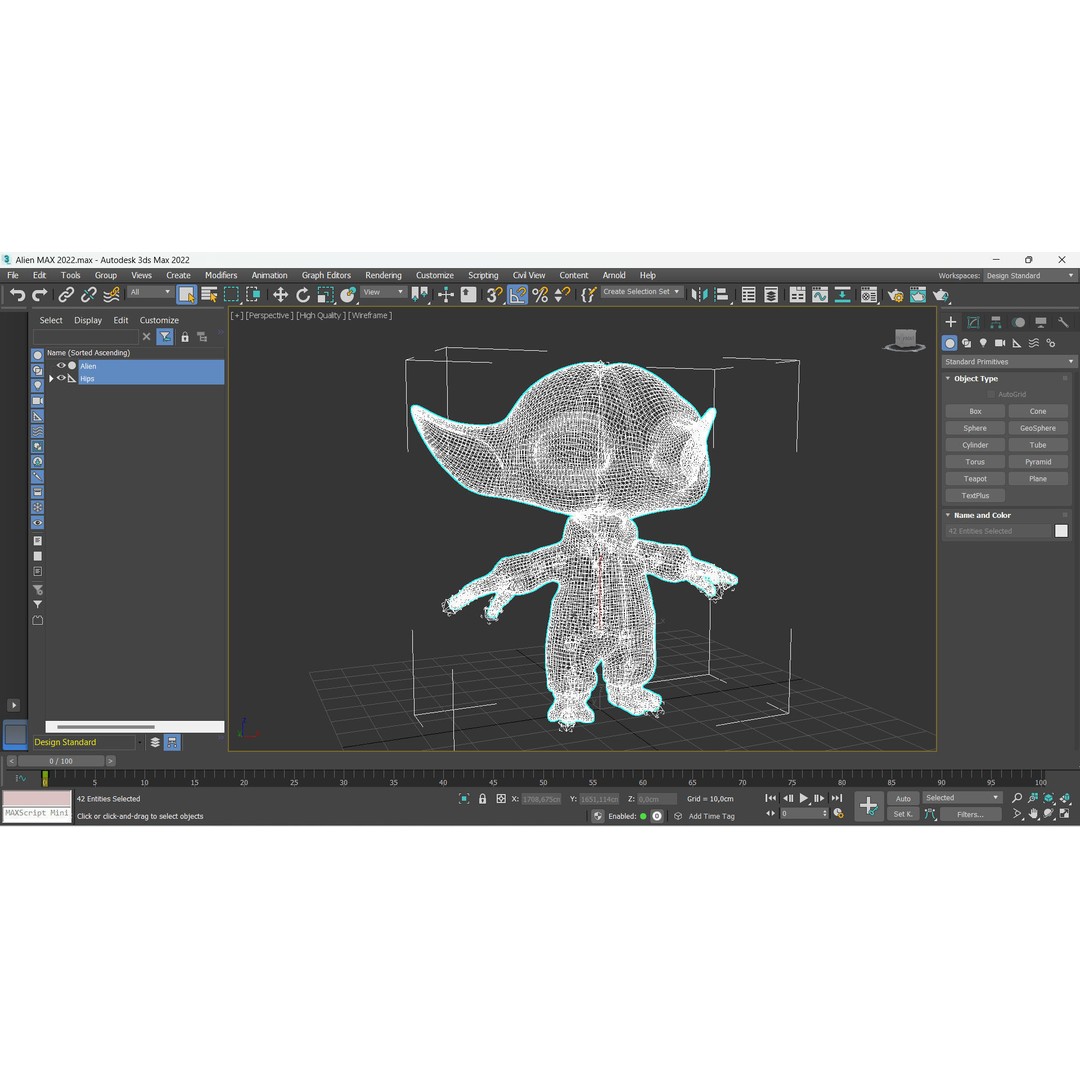 Little Alien 3D Model – Low Poly Rigged Character with Animations - View 18