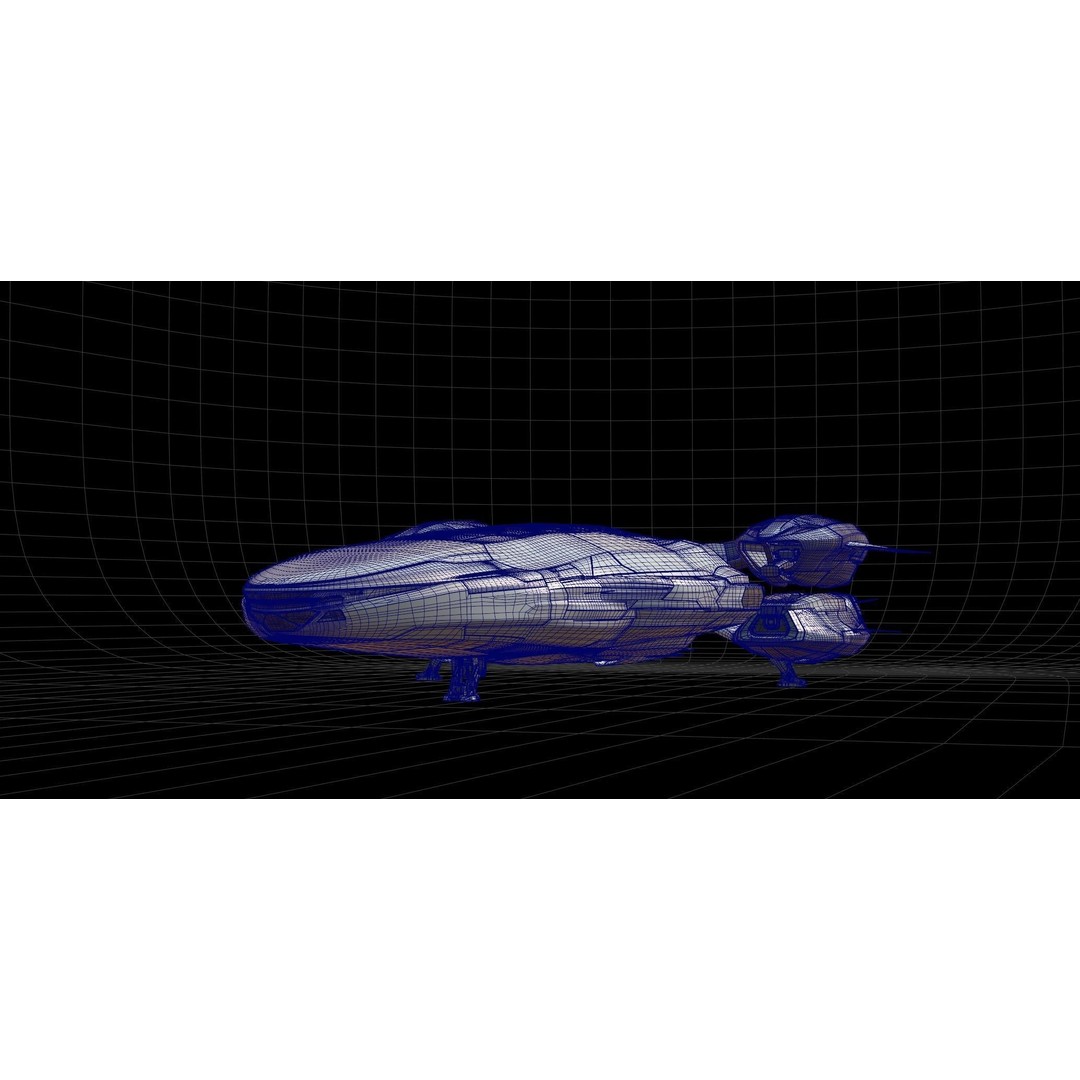 Ares 01 Spaceship 3D Model – Ultra-Exclusive Frigate-Class, FBX, PBR - View 17