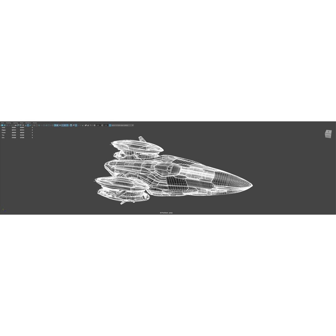 Ares 01 Spaceship 3D Model – Ultra-Exclusive Frigate-Class, FBX, PBR - View 18