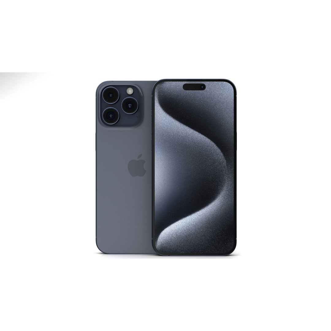 Apple iPhone 15 Pro Max 3D Model – High Poly Game Asset, FBX, OBJ, Blender - View 12