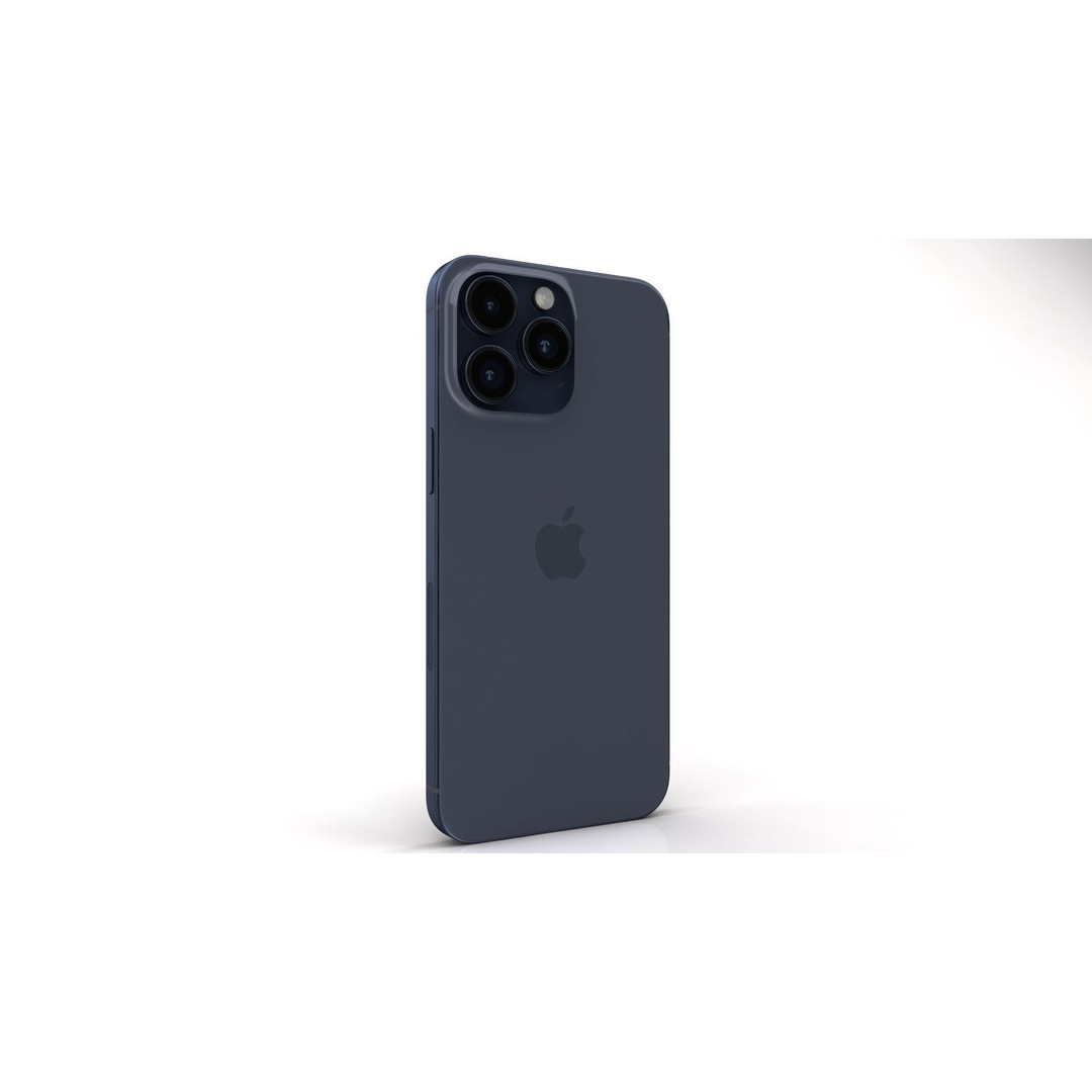 Apple iPhone 15 Pro Max 3D Model – High Poly Game Asset, FBX, OBJ, Blender - View 14