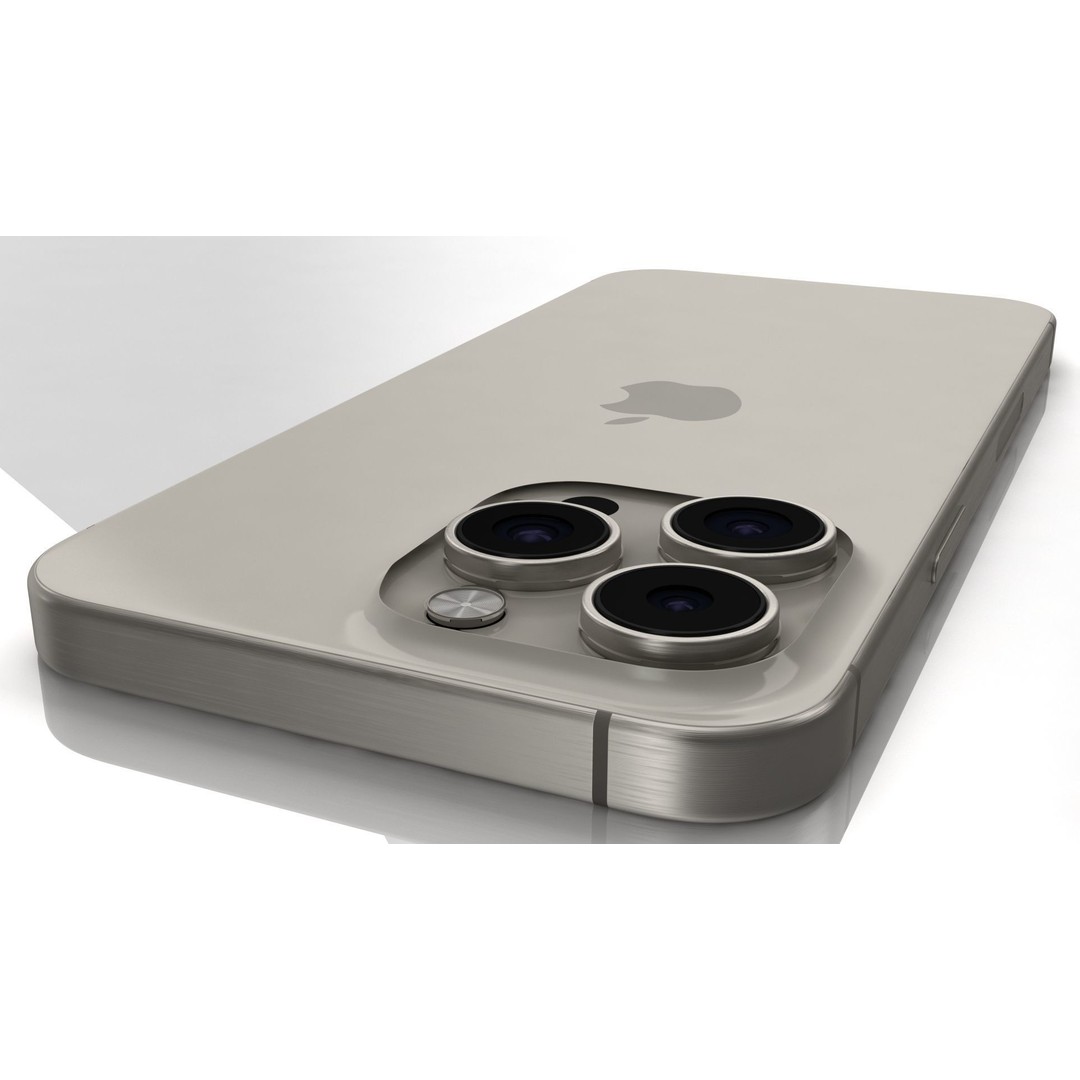 Apple iPhone 15 Pro Max 3D Model – High Poly Game Asset, FBX, OBJ, Blender - View 27