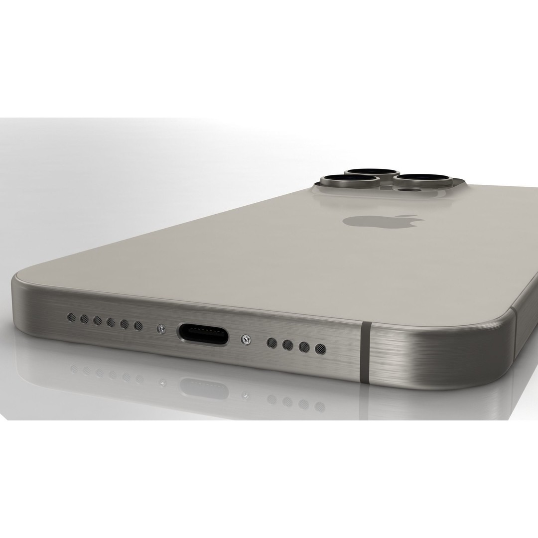 Apple iPhone 15 Pro Max 3D Model – High Poly Game Asset, FBX, OBJ, Blender - View 28