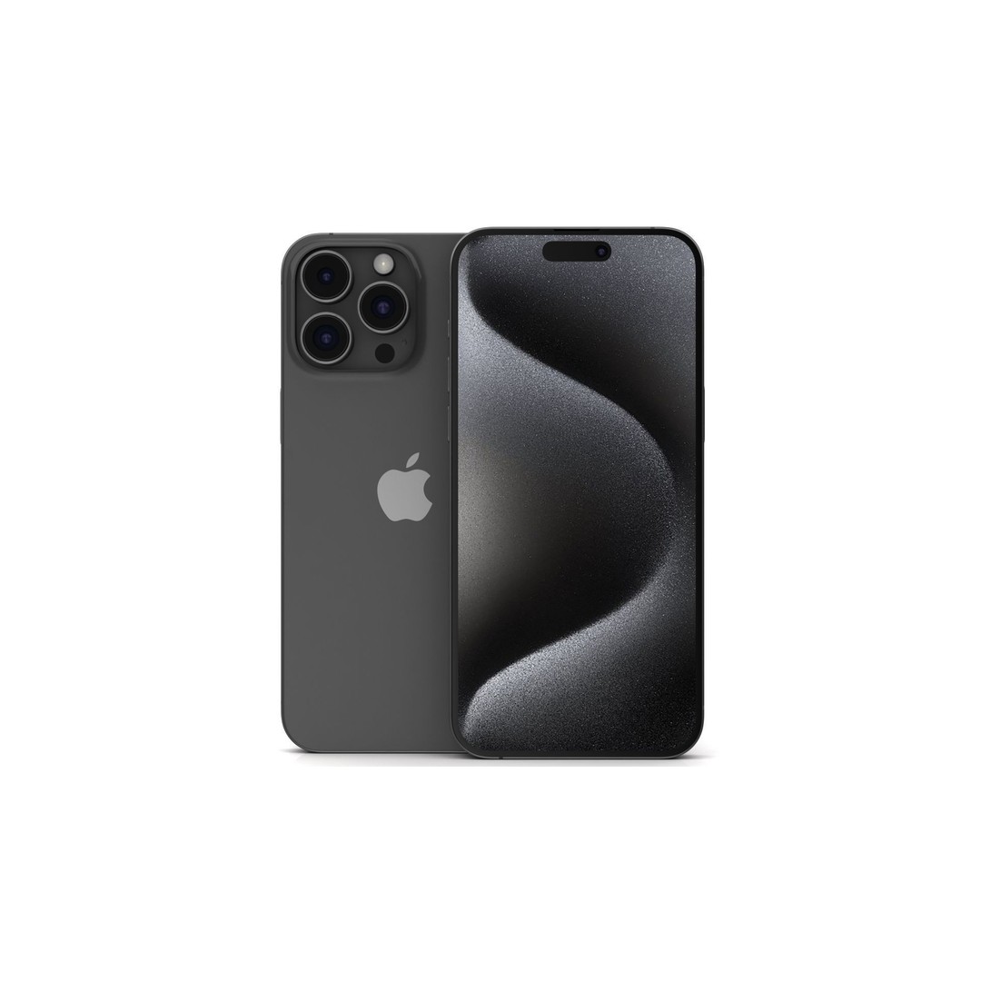 Apple iPhone 15 Pro Max 3D Model – High Poly Game Asset, FBX, OBJ, Blender - View 3