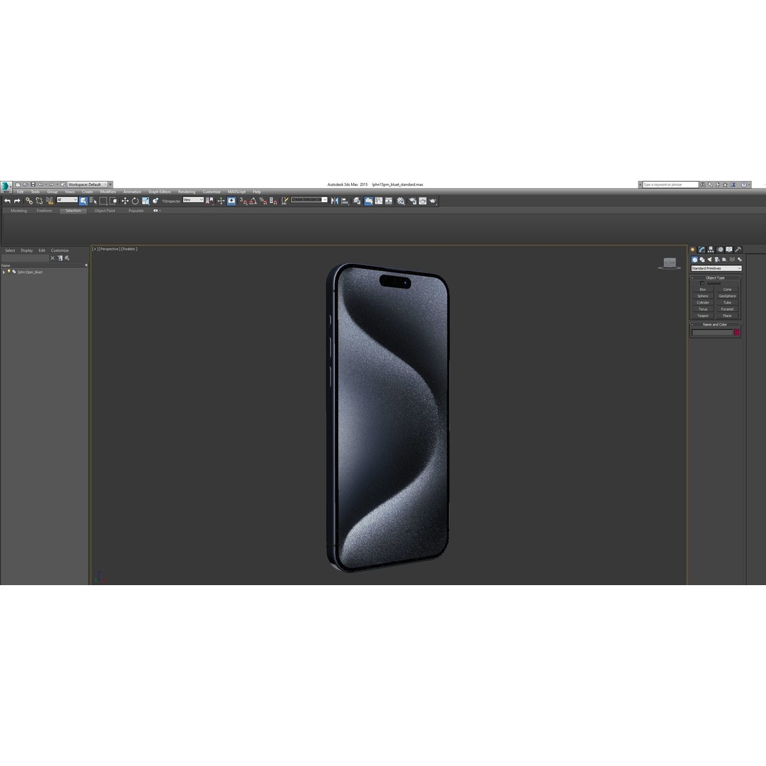 Apple iPhone 15 Pro Max 3D Model – High Poly Game Asset, FBX, OBJ, Blender - View 51