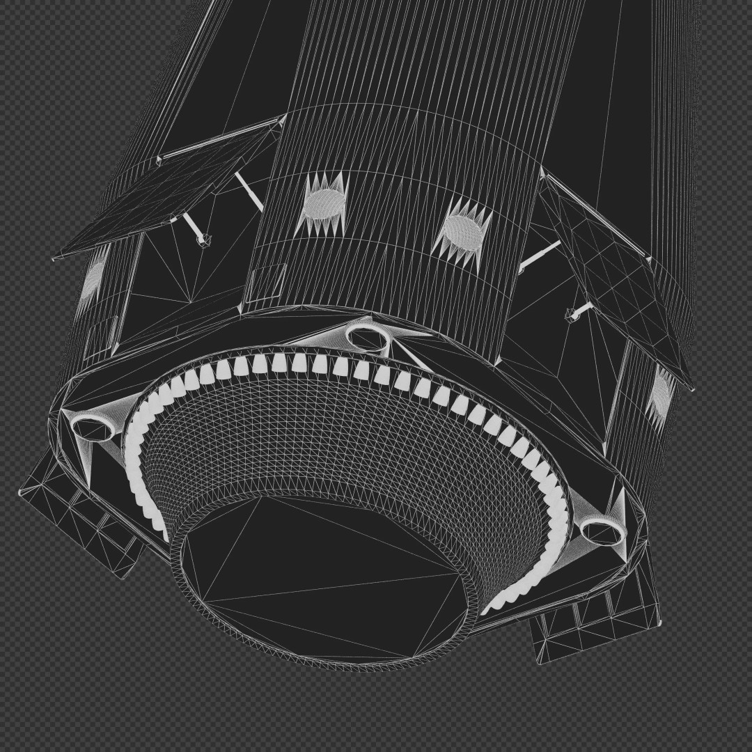 Delta Clipper 3D Model – Realistic Spacecraft with PBR Textures