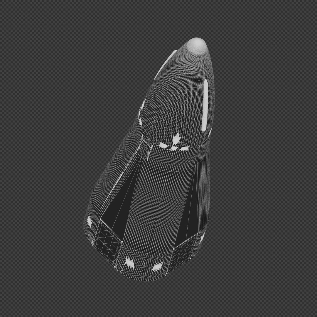 Delta Clipper 3D Model – Realistic Spacecraft with PBR Textures - View 14