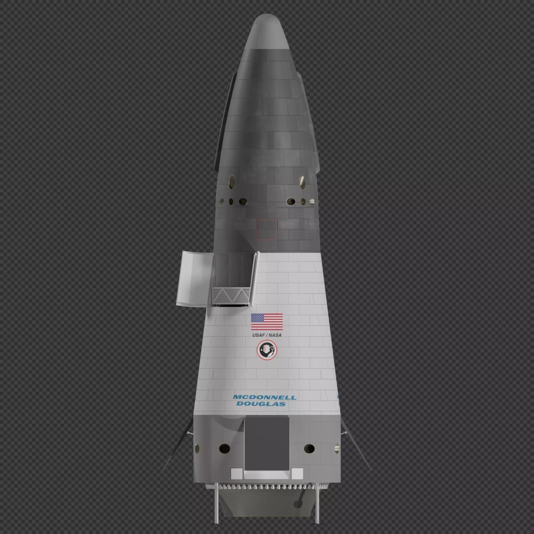 Delta Clipper 3D Model – Realistic Spacecraft with PBR Textures - View 5