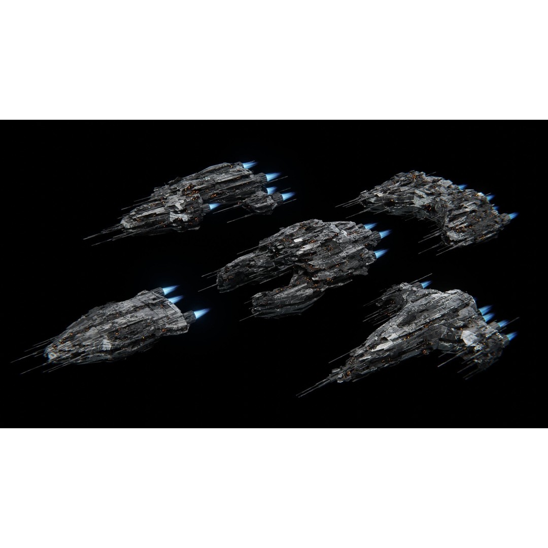 Spaceship Generator 3D Model – Procedural Sci-Fi Asset for Blender
