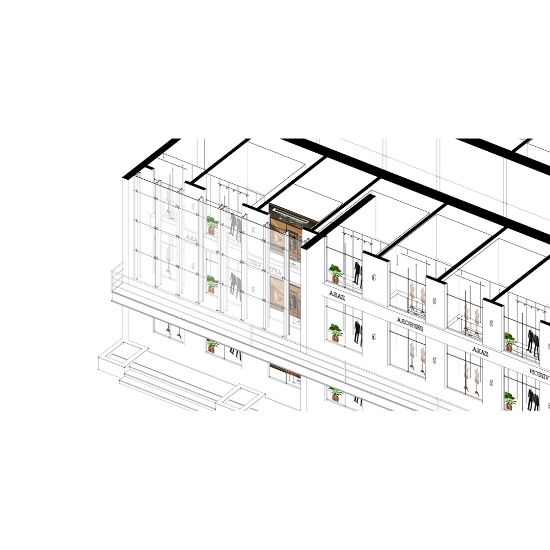 Commercial Complex 3D Model – Low Poly Modern Design, FBX & OBJ - View 13