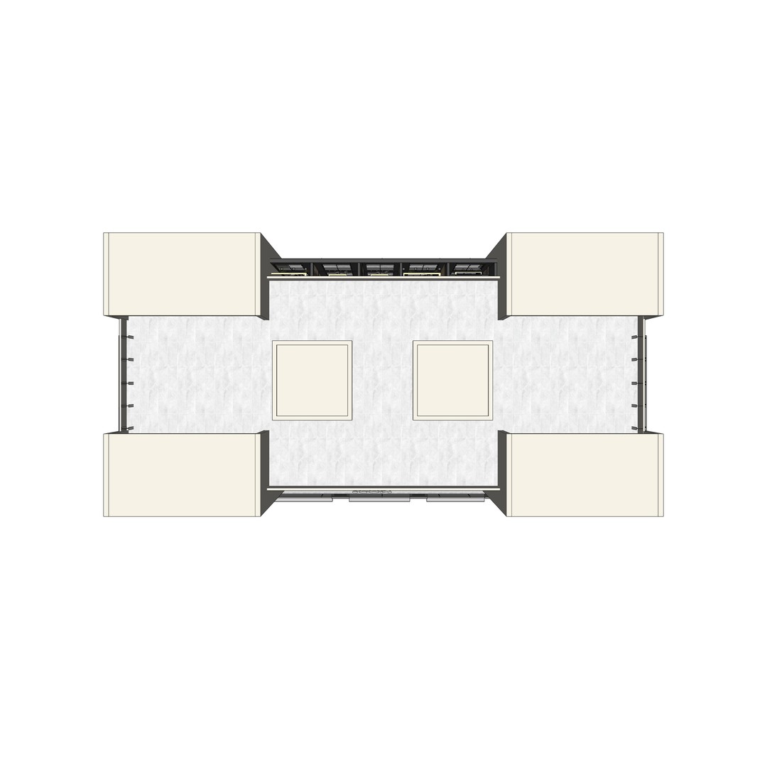 Commercial Complex 3D Model – Low Poly Modern Design, FBX & OBJ - View 14