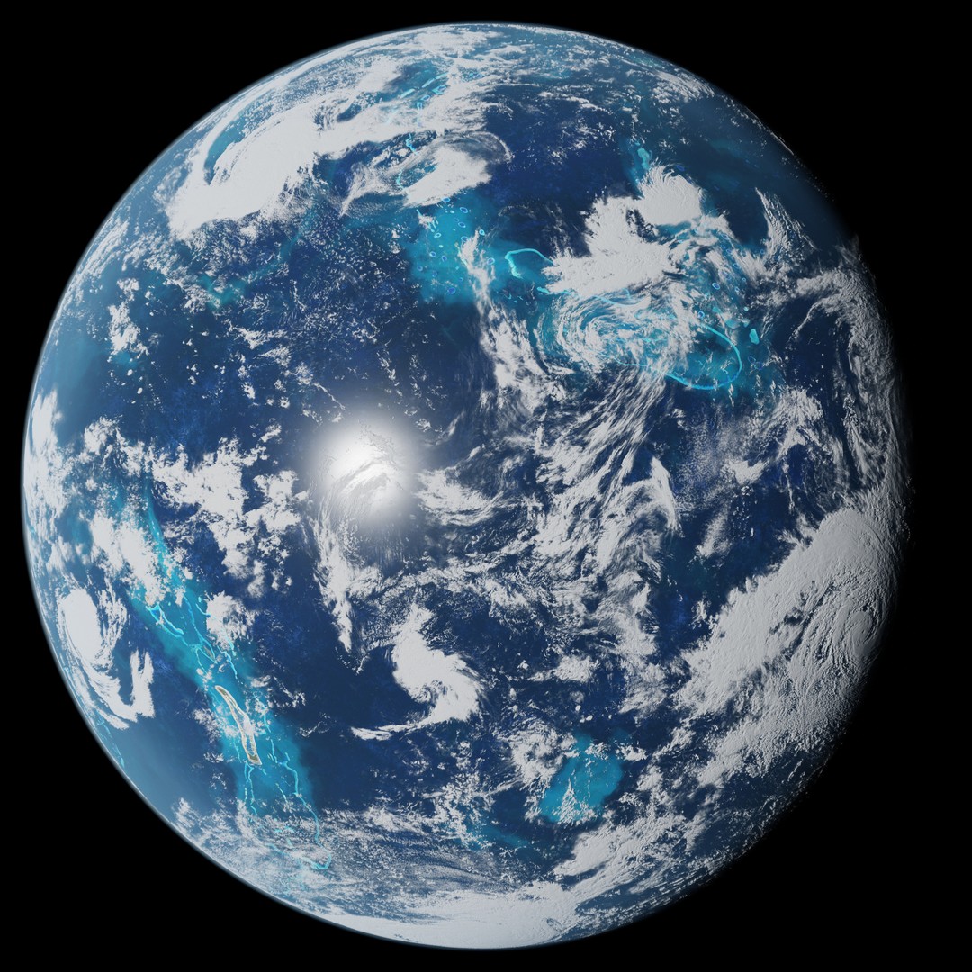 Oceanic Planet 3D Model – Seamless 16K Texture for Games - View 11