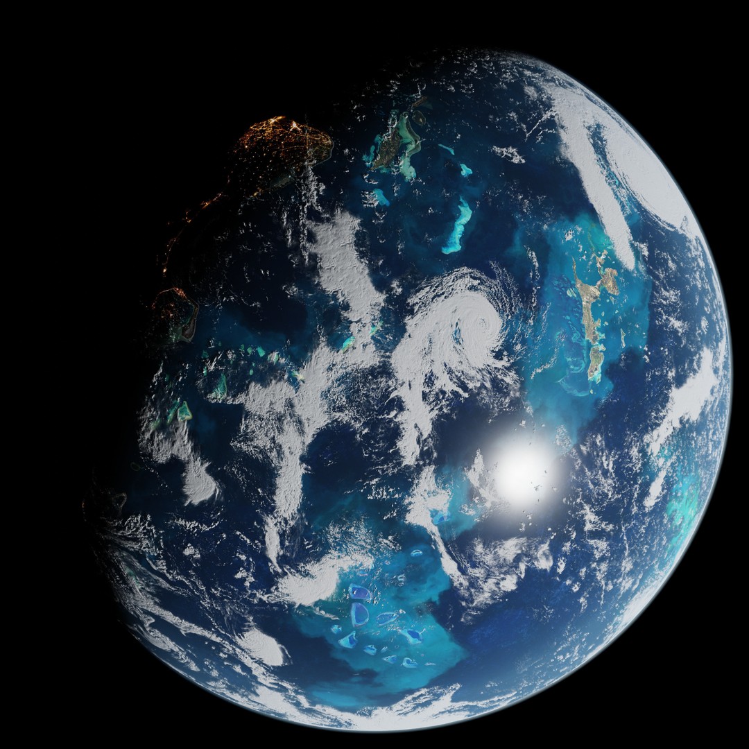 Oceanic Planet 3D Model – Seamless 16K Texture for Games - View 12