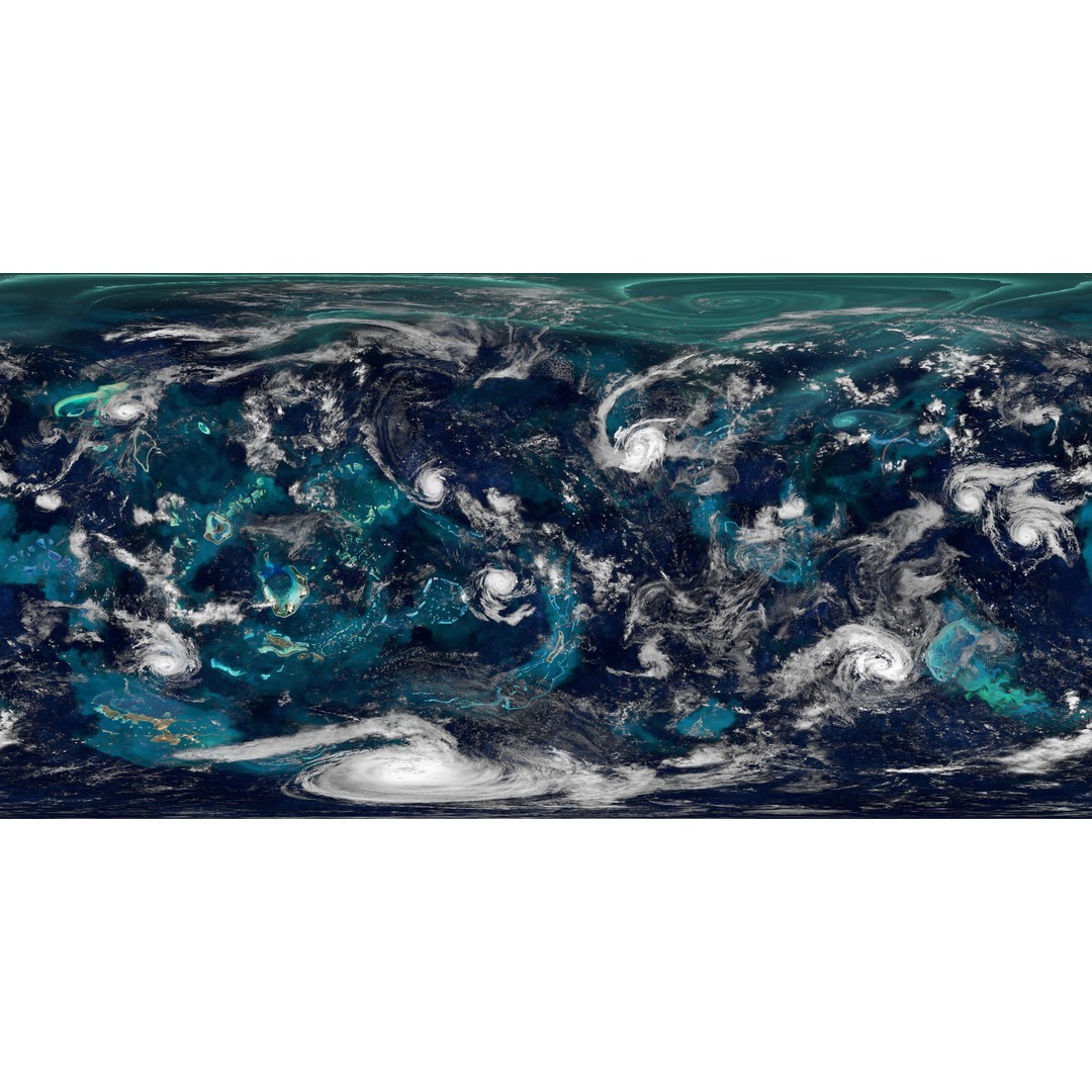 Oceanic Planet 3D Model – Seamless 16K Texture for Games - View 4