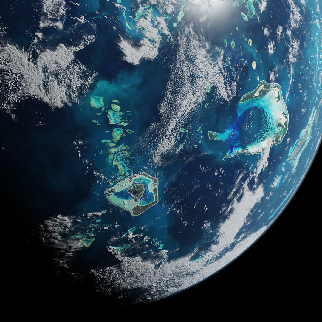 Oceanic Planet 3D Model – Seamless 16K Texture for Games - View 7