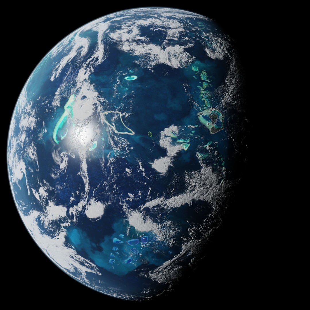 Oceanic Planet 3D Model – Seamless 16K Texture for Games - View 9