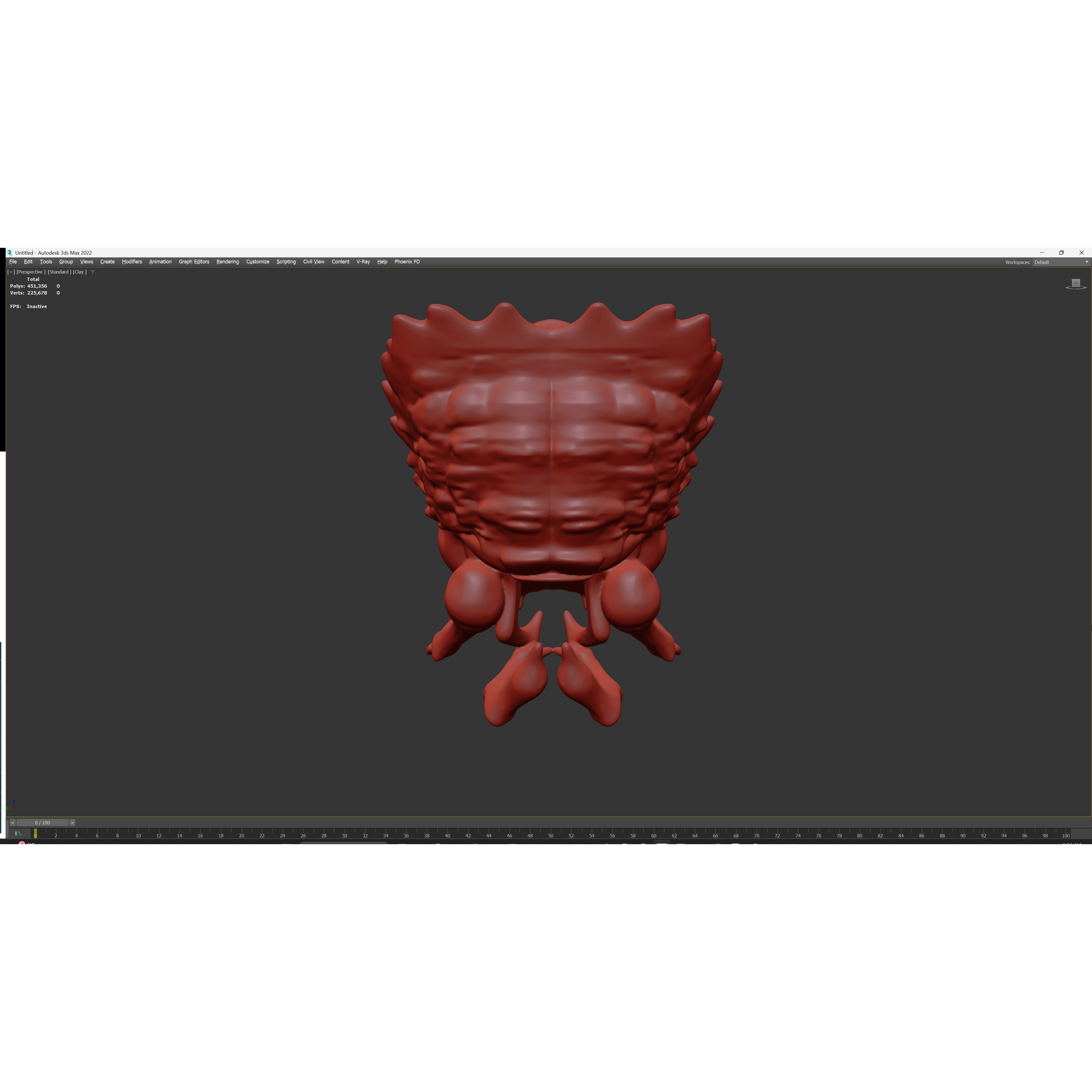 Alien Skull Artifact - Game-Ready 3D Model - View 14