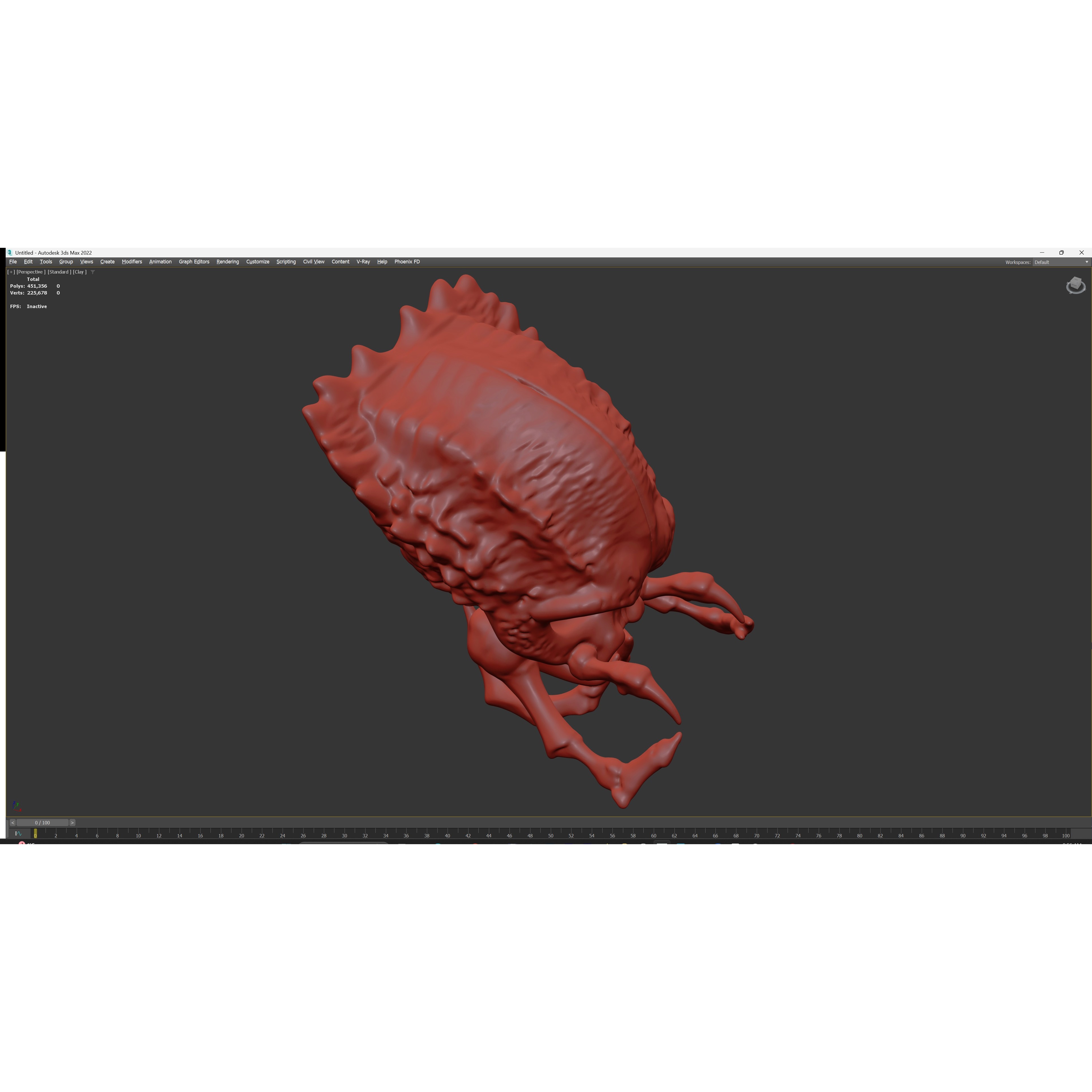 Alien Skull Artifact - Game-Ready 3D Model - View 15