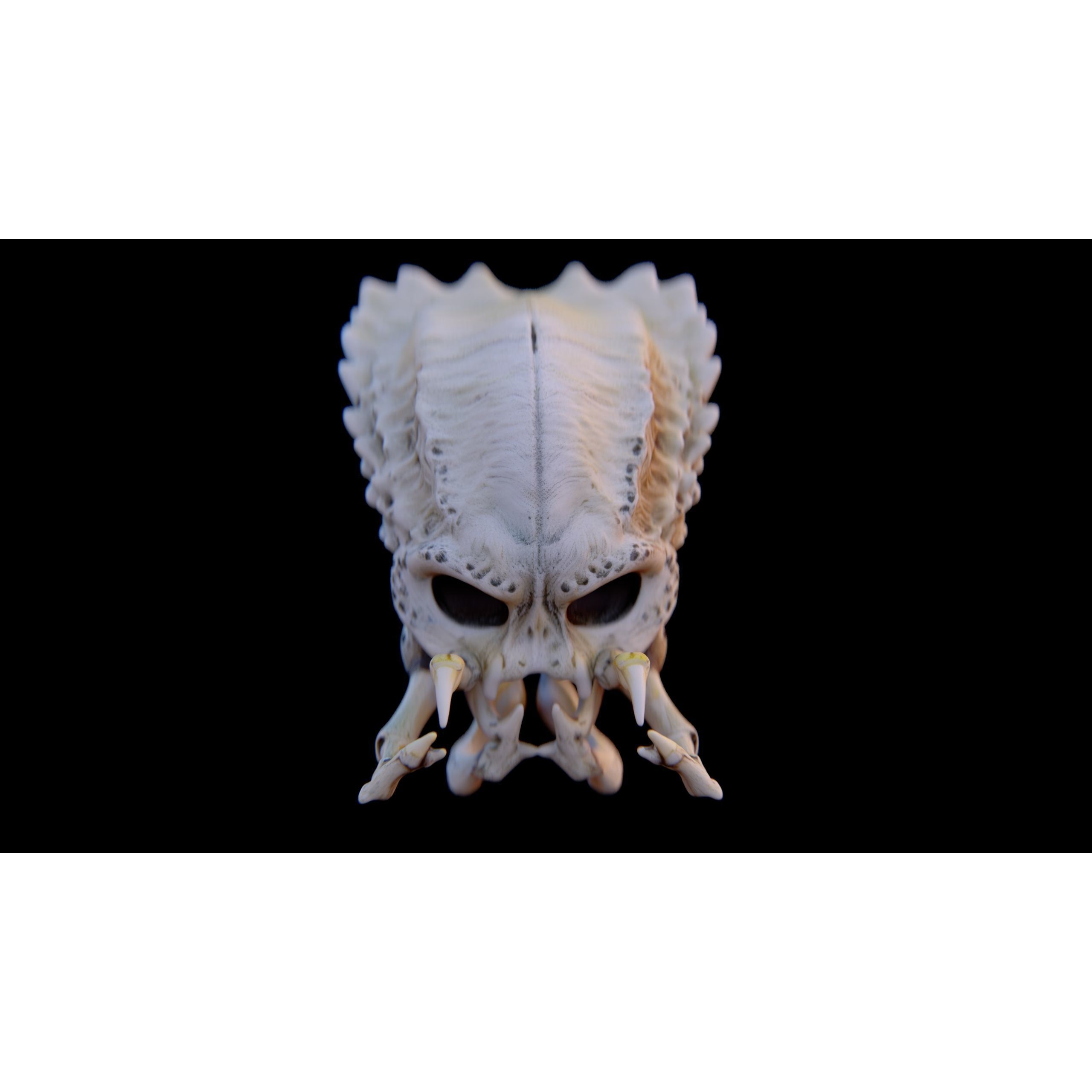Alien Skull Artifact - Game-Ready 3D Model - View 6