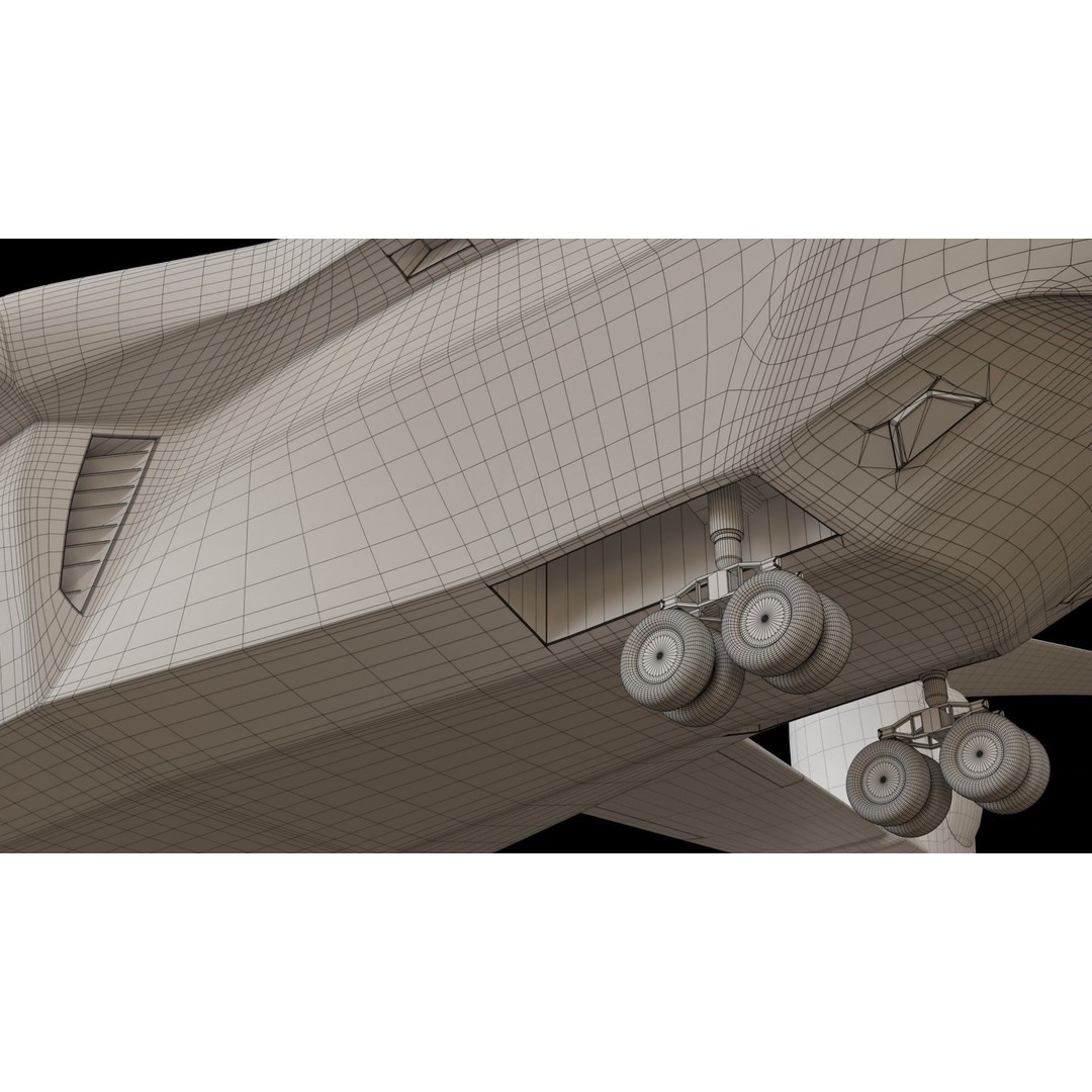 Sci-Fi VTOL Dropship Aircraft 3D Model – PBR Textured, FBX Format - View 23