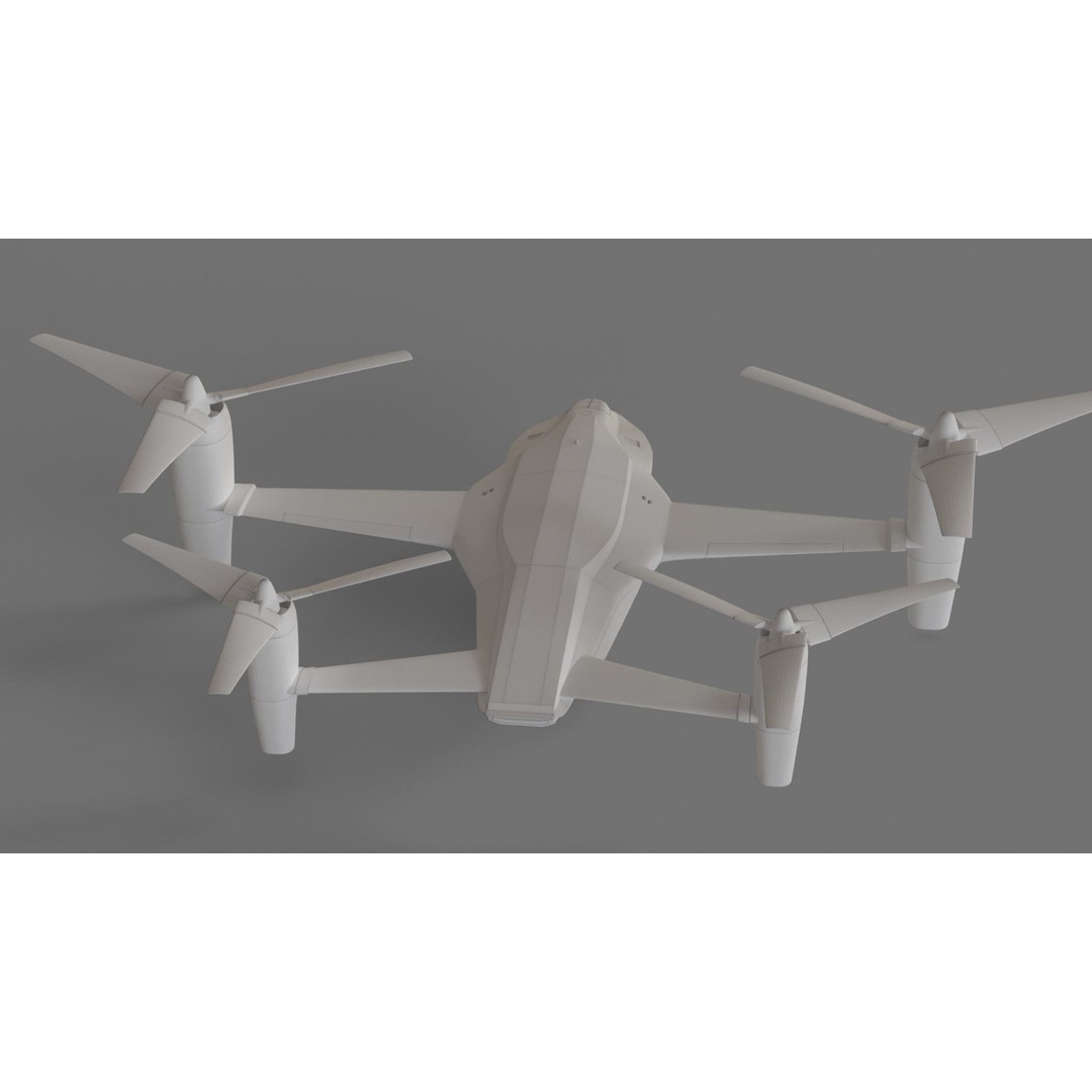 Sci-Fi VTOL Dropship Aircraft 3D Model – PBR Textured, FBX Format - View 25
