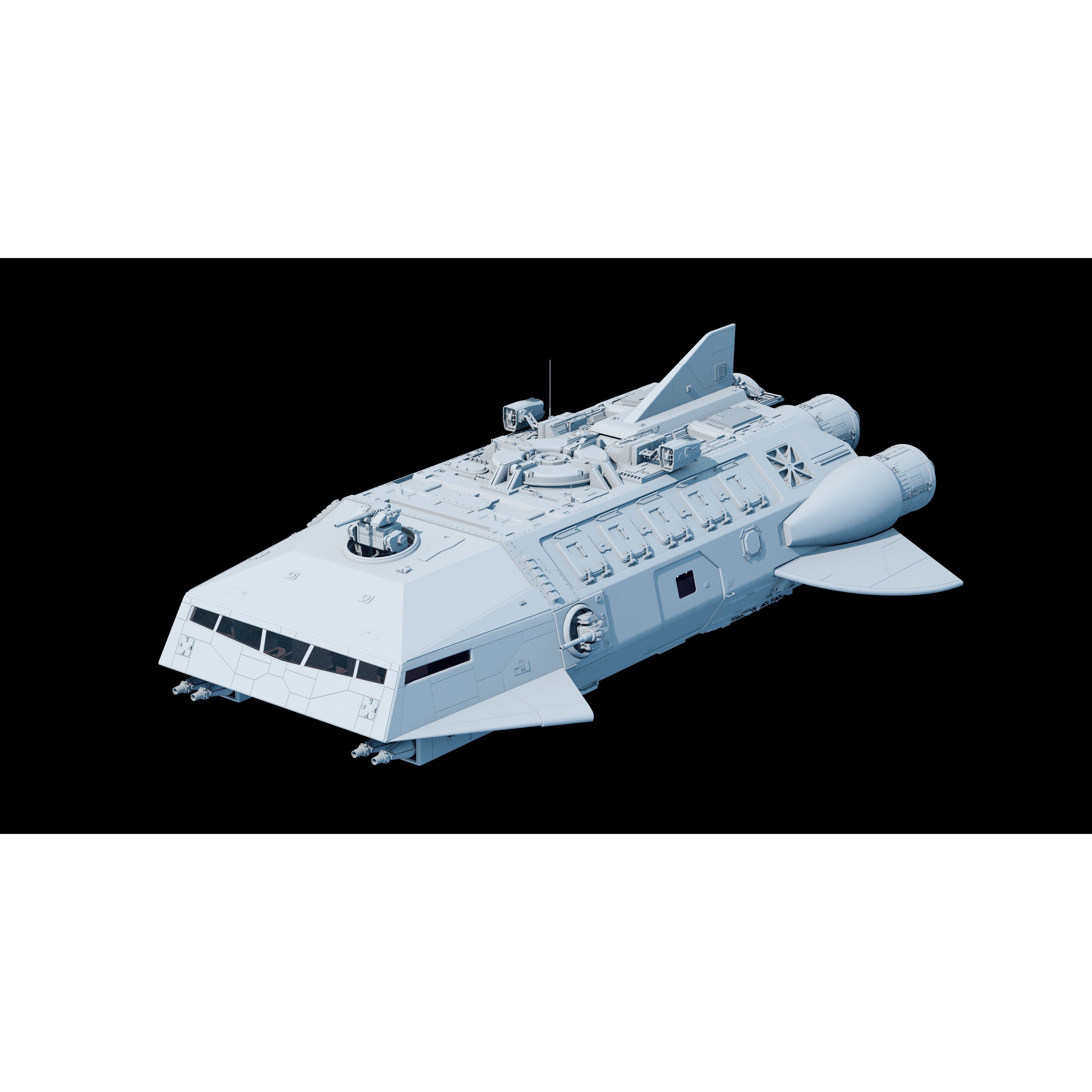 Star Wars Assault Transport - Game-Ready 3D Model - View 4