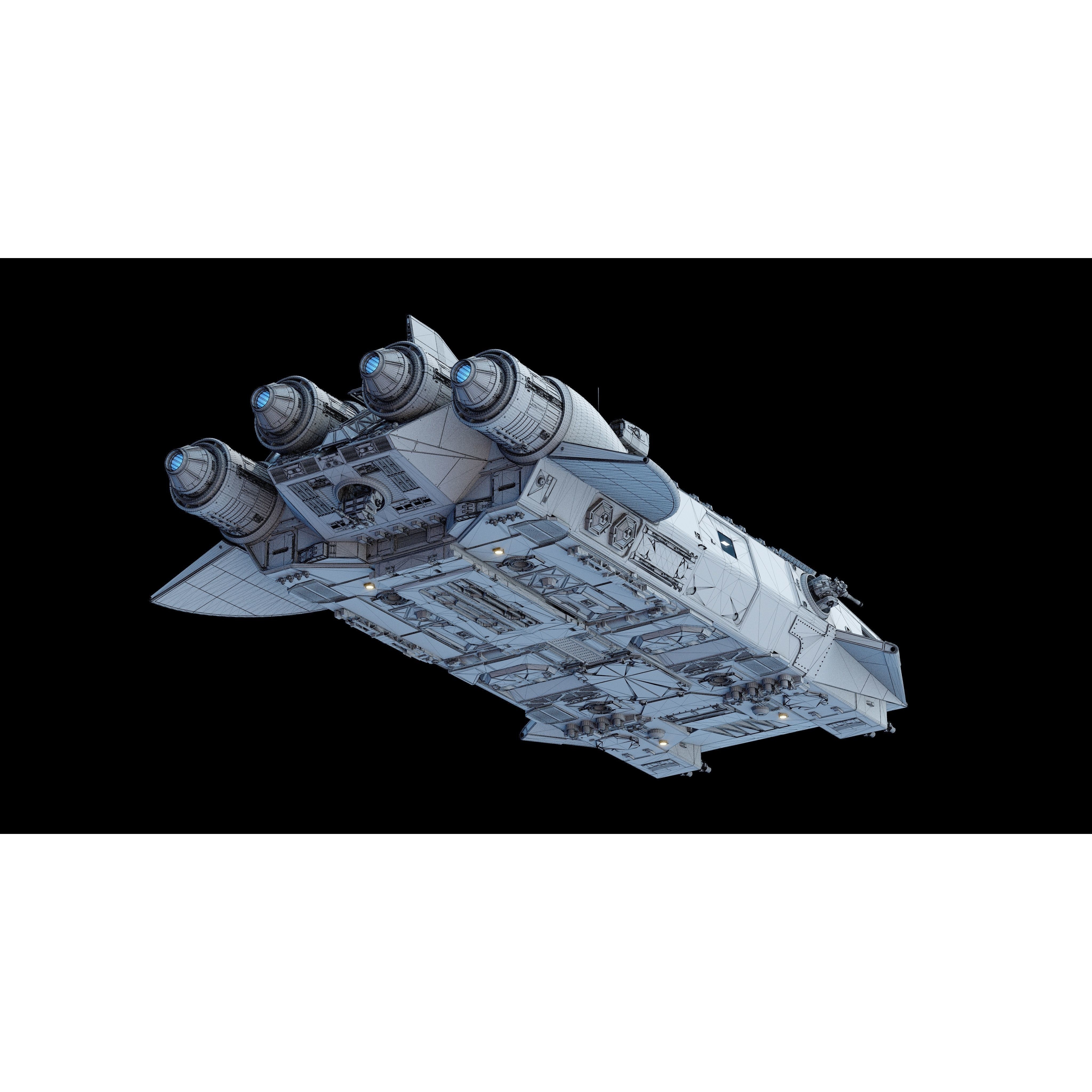 Star Wars Assault Transport - Game-Ready 3D Model - View 7
