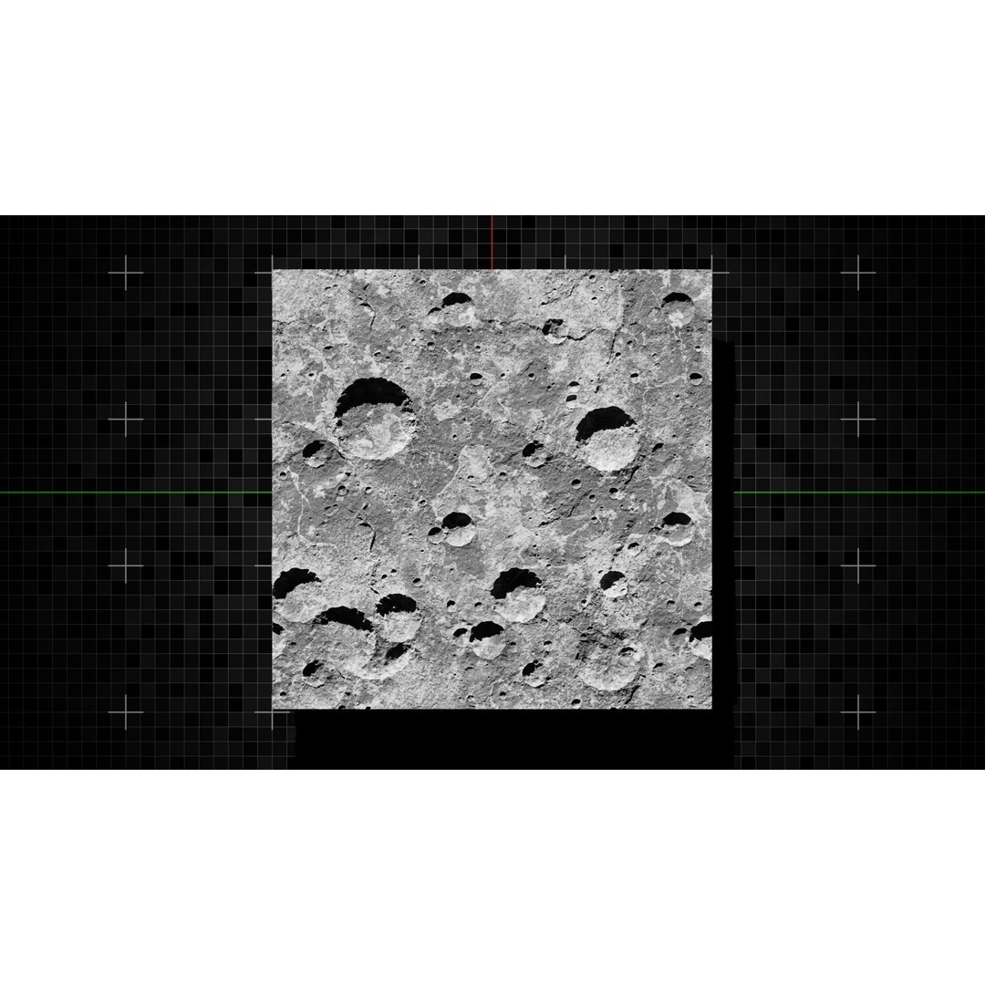 Moon Terrain 3D Model – Optimized Space Asset for Games & Animations - View 13