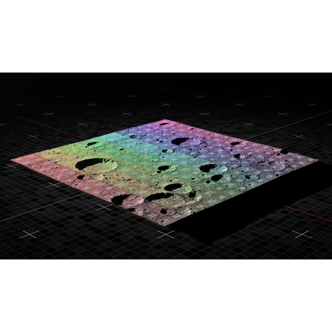 Moon Terrain 3D Model – Optimized Space Asset for Games & Animations - View 4