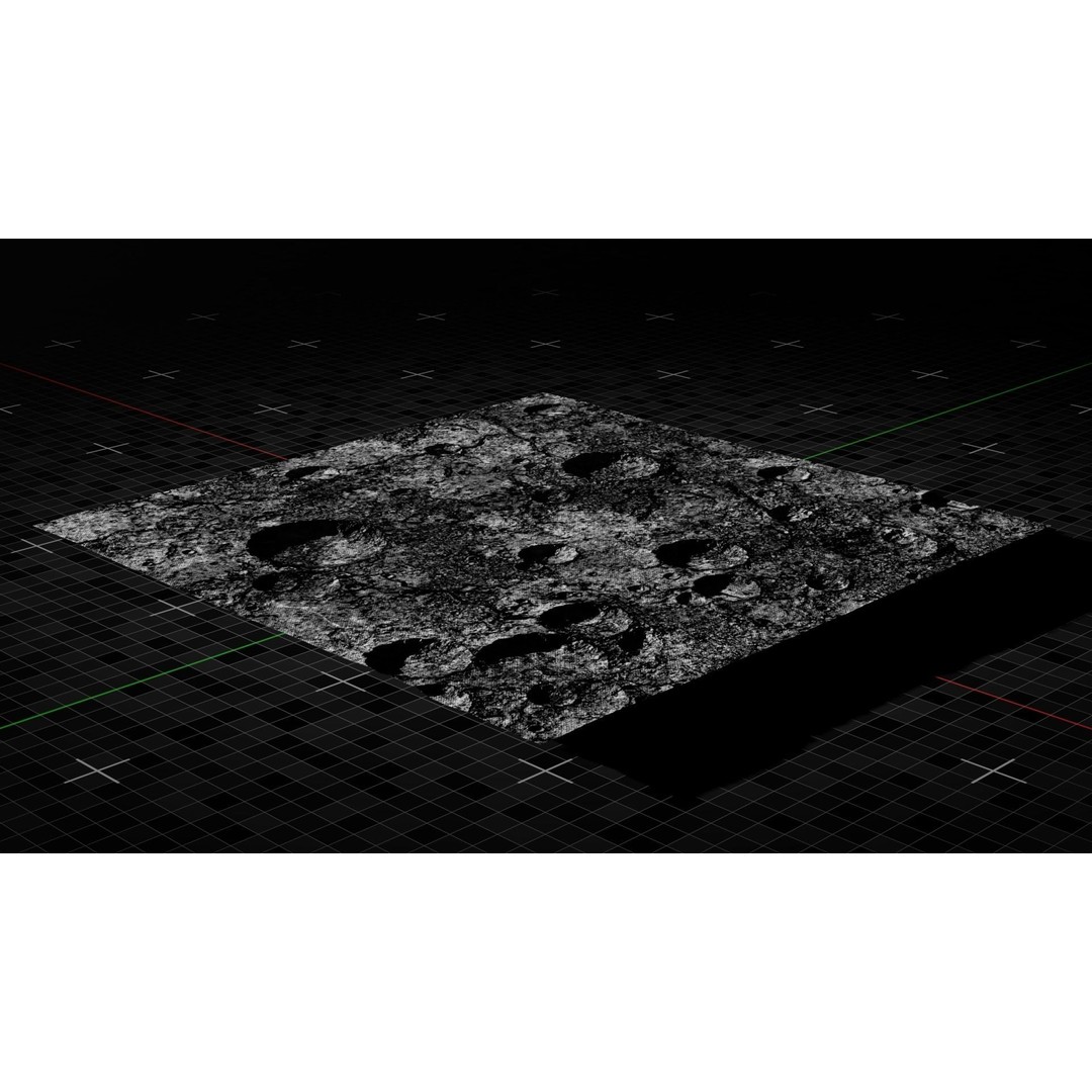 Moon Terrain 3D Model – Optimized Space Asset for Games & Animations - View 5