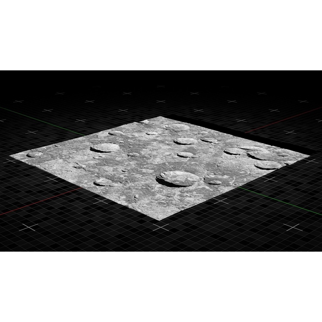 Moon Terrain 3D Model – Optimized Space Asset for Games & Animations - View 9