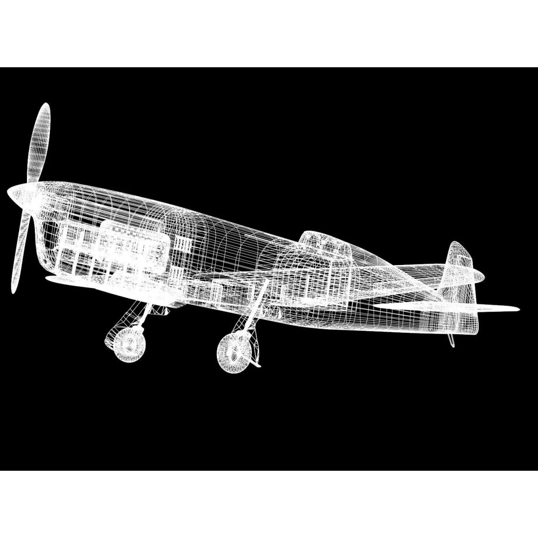 Caudron C.460 3D Model – Historic French Racer, High Poly, FBX