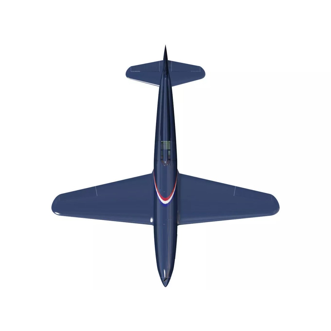 Caudron C.460 3D Model – Historic French Racer, High Poly, FBX - View 14