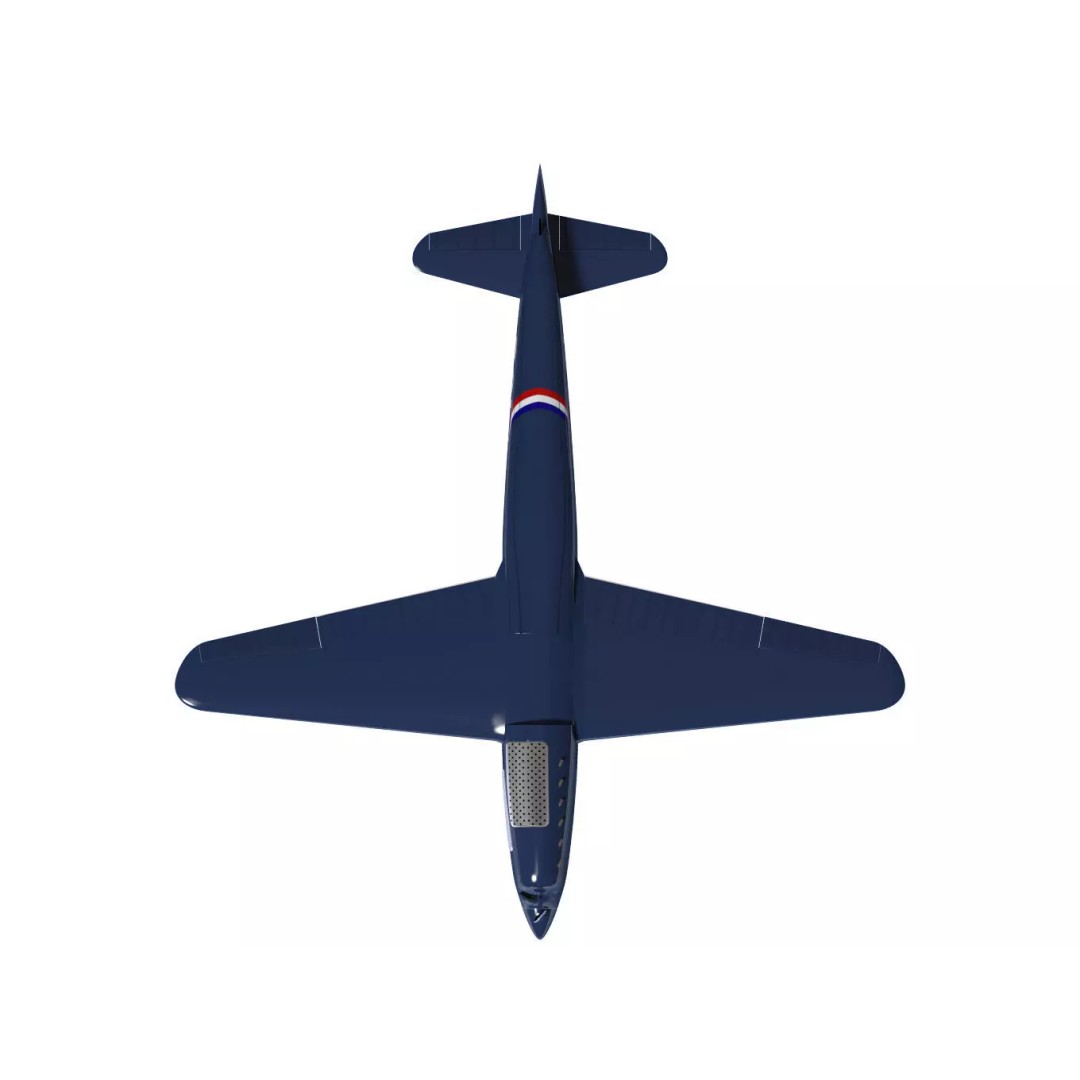 Caudron C.460 3D Model – Historic French Racer, High Poly, FBX - View 15