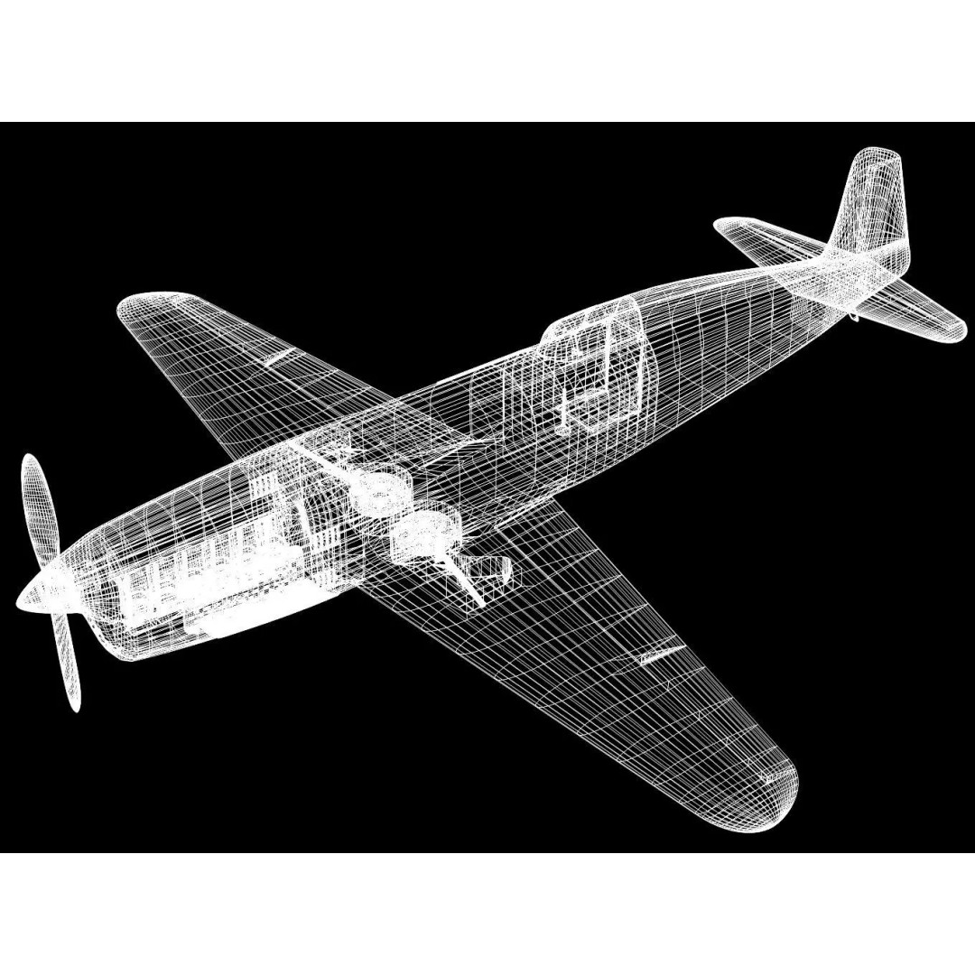 Caudron C.460 3D Model – Historic French Racer, High Poly, FBX - View 17