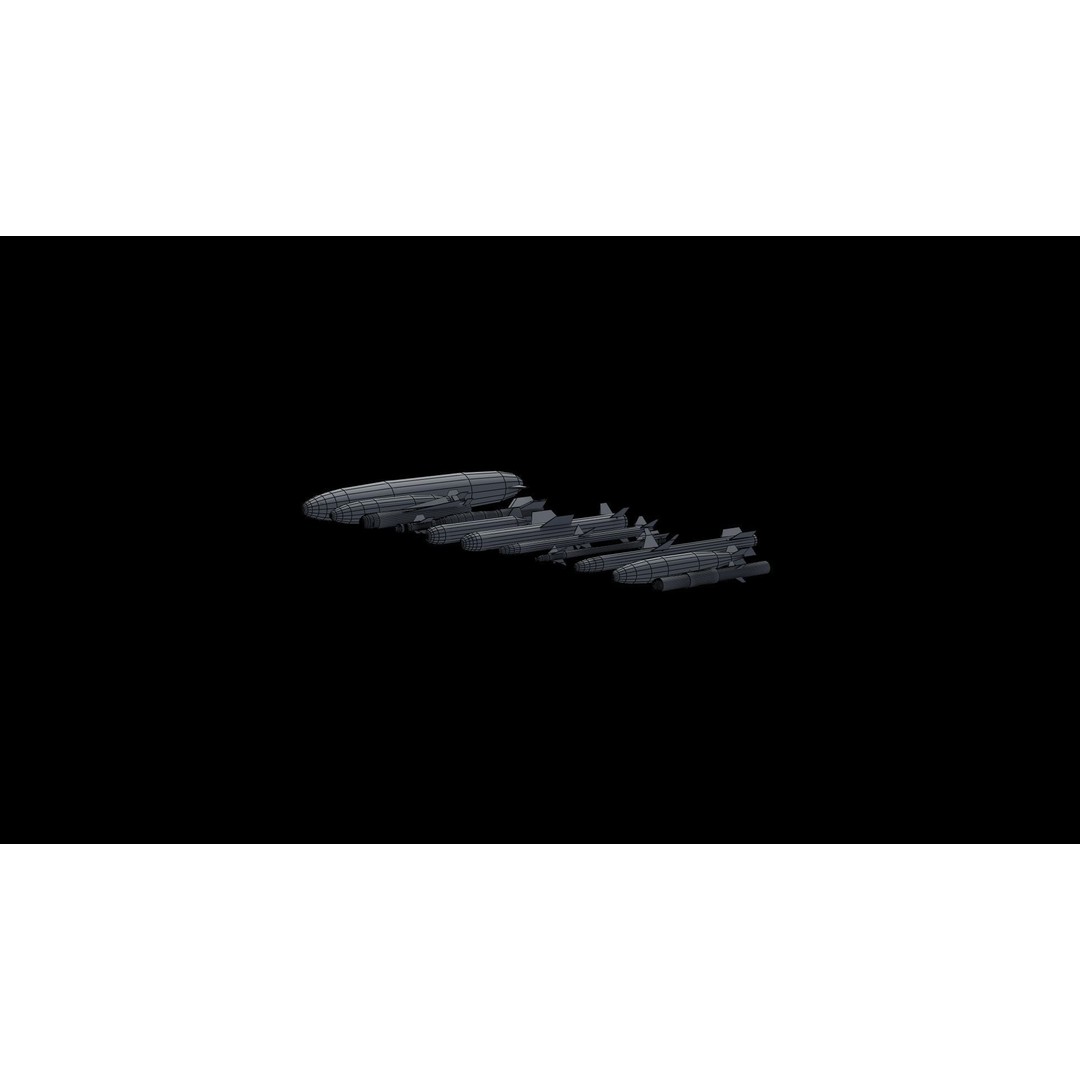 NATO Aircraft Weapons 3D Model – Low Poly Game Asset, FBX, PBR - View 46