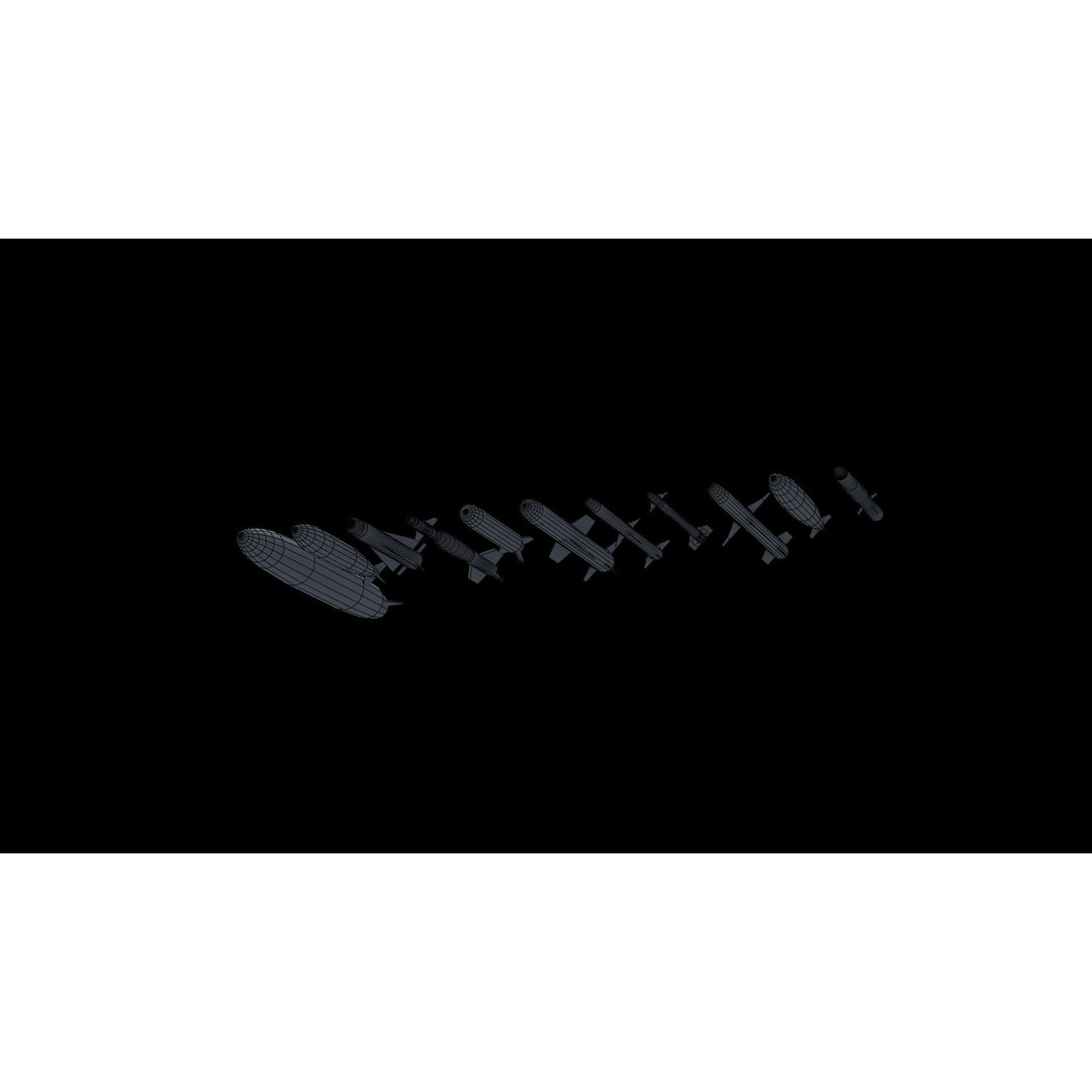 NATO Aircraft Weapons 3D Model – Low Poly Game Asset, FBX, PBR - View 55