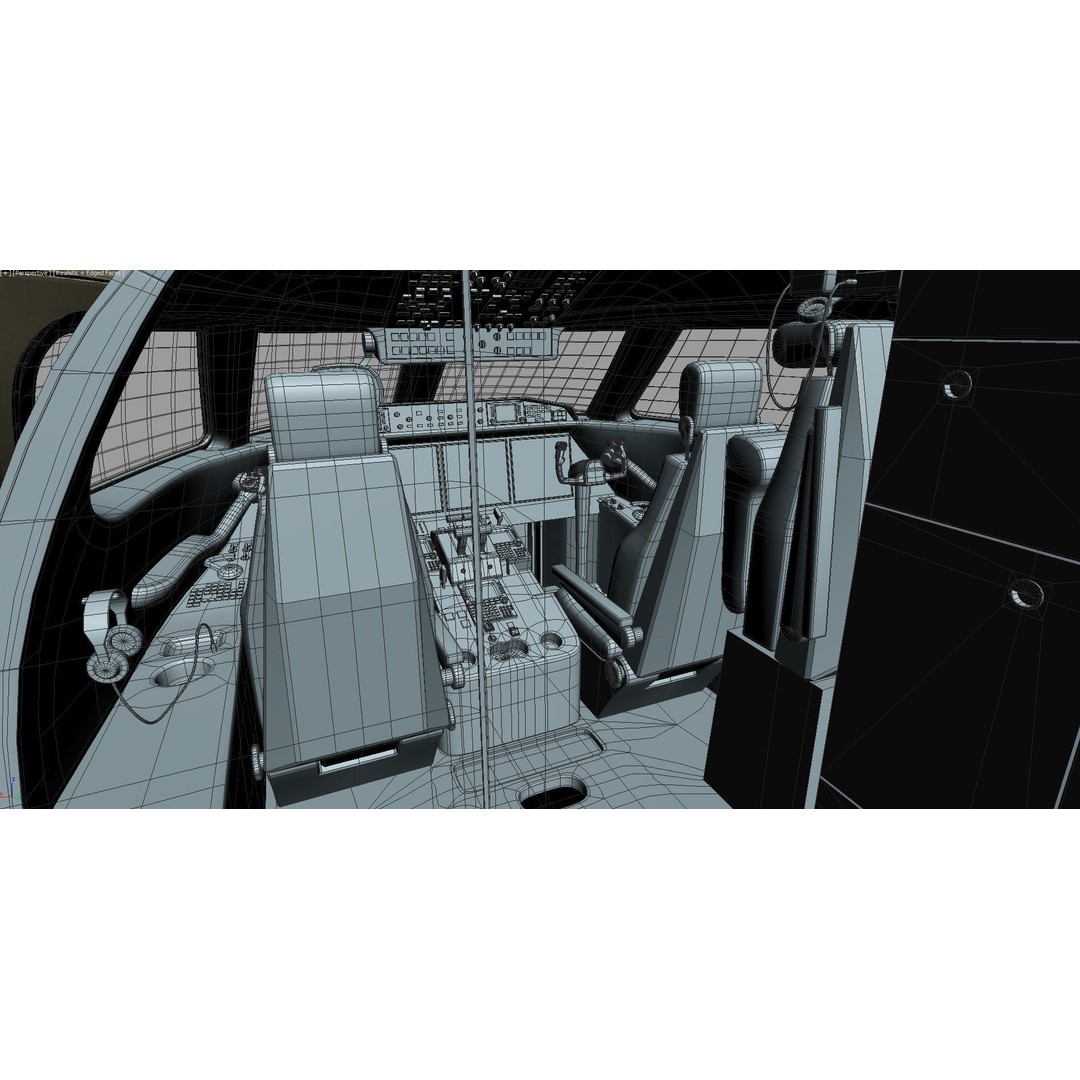 Gulfstream G650 3D Model – High Poly Aircraft, FBX, OBJ, Game Ready - View 61