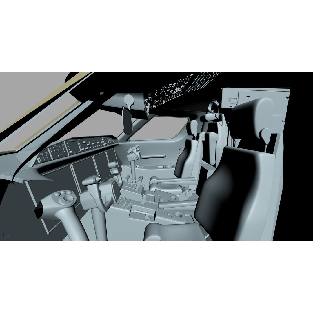 Gulfstream G650 3D Model – High Poly Aircraft, FBX, OBJ, Game Ready - View 62