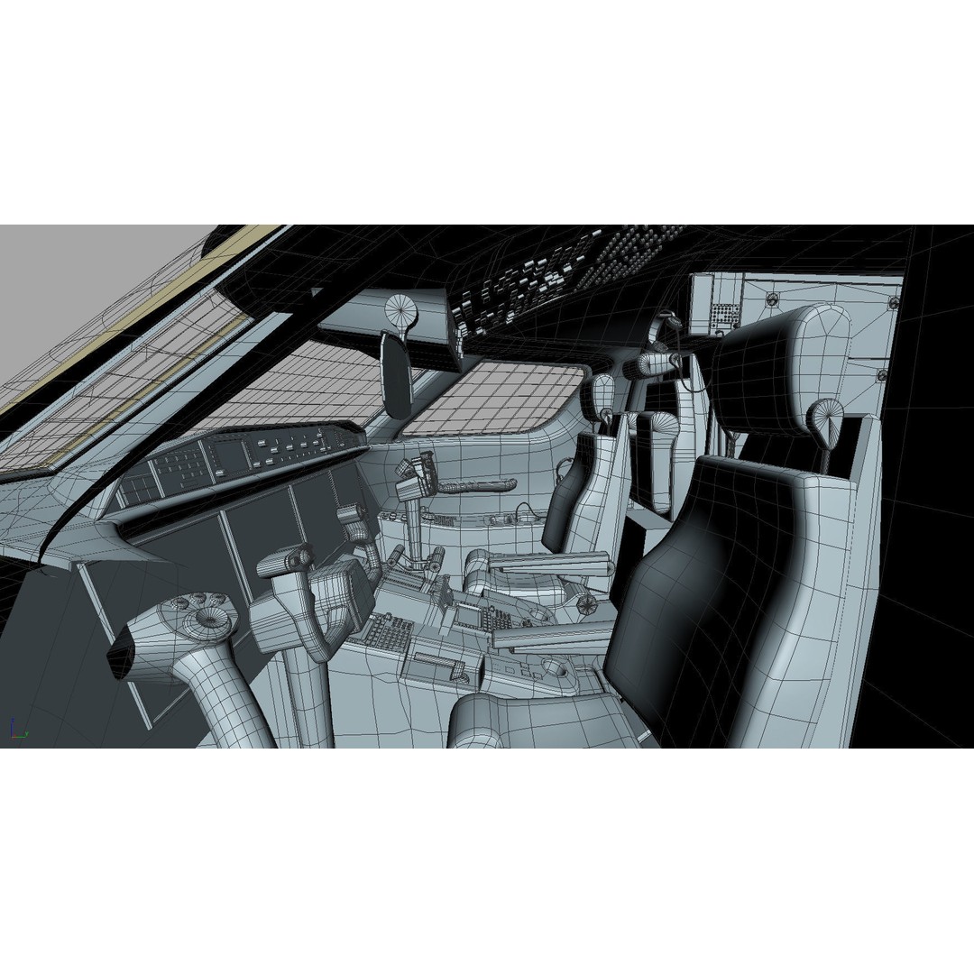 Gulfstream G650 3D Model – High Poly Aircraft, FBX, OBJ, Game Ready - View 63